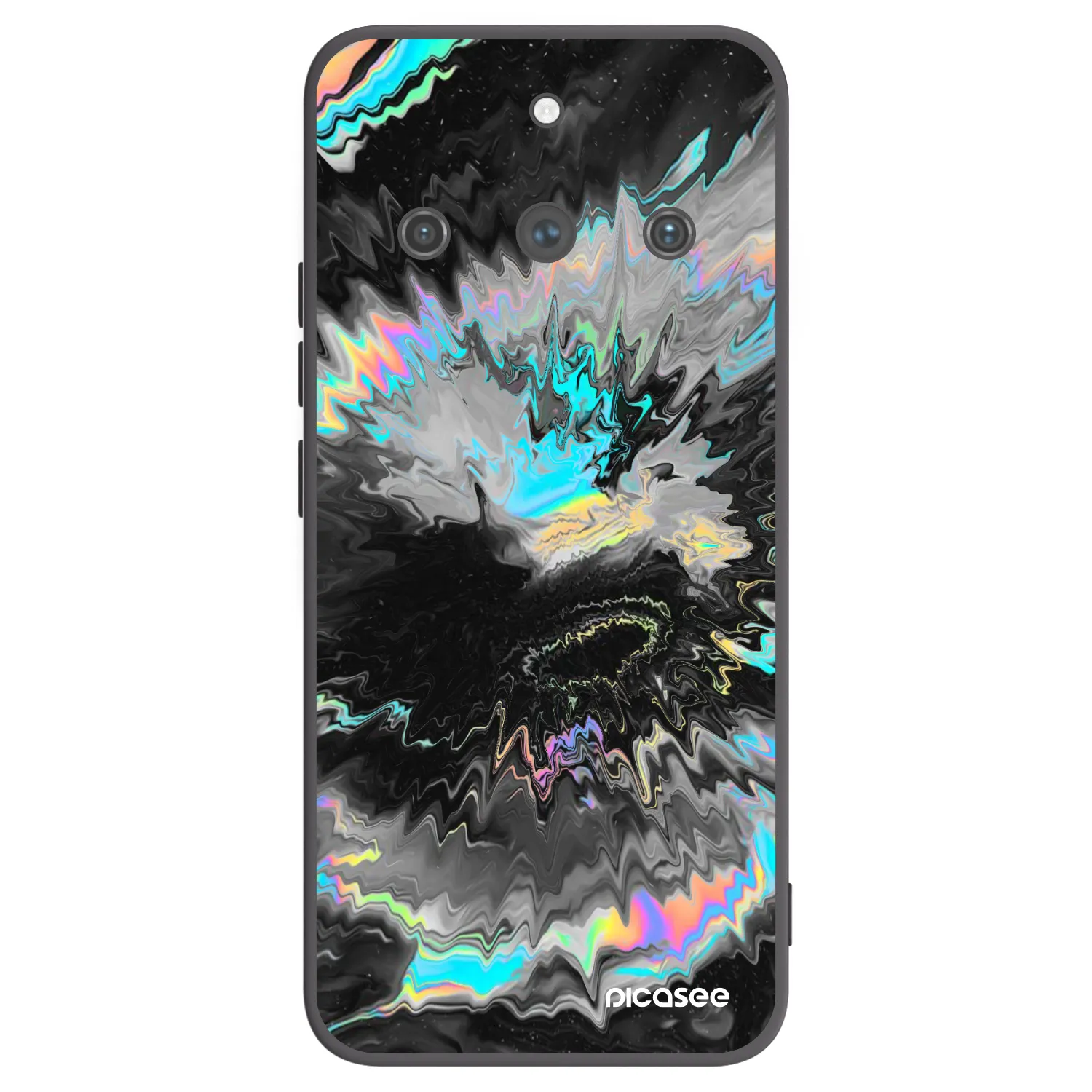 Picasee fekete szilikon tok az alábbi mobiltelefonokra Realme 11 Pro+ - Magnetic