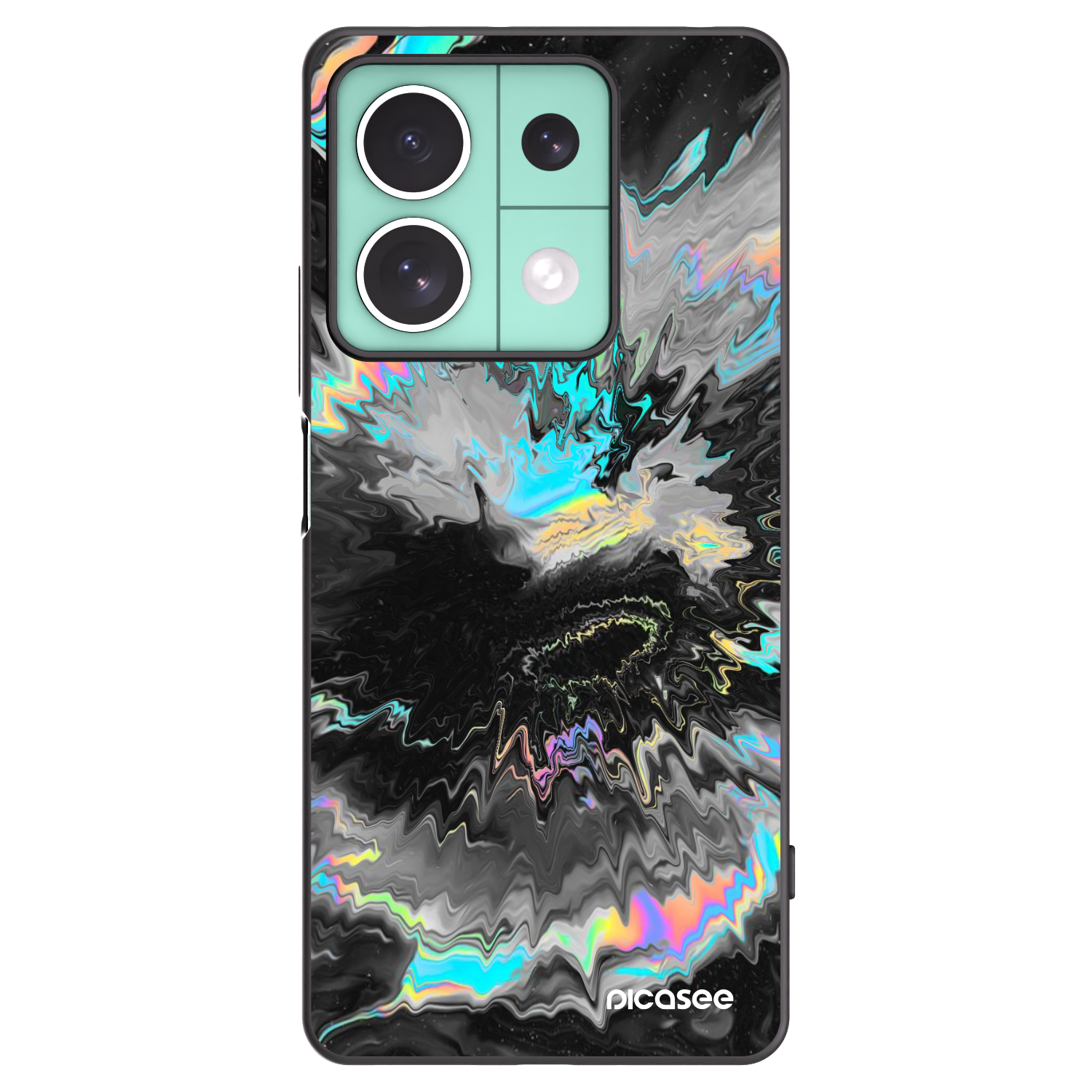 Picasee fekete szilikon tok az alábbi mobiltelefonokra Xiaomi Redmi Note 13 5G - Magnetic