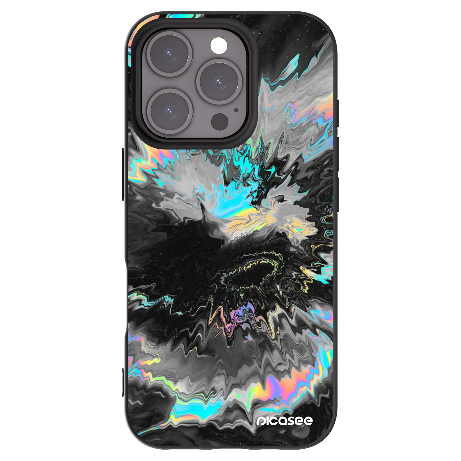 Picasee fekete szilikon tok az alábbi mobiltelefonokra Apple iPhone 16 Pro - Magnetic