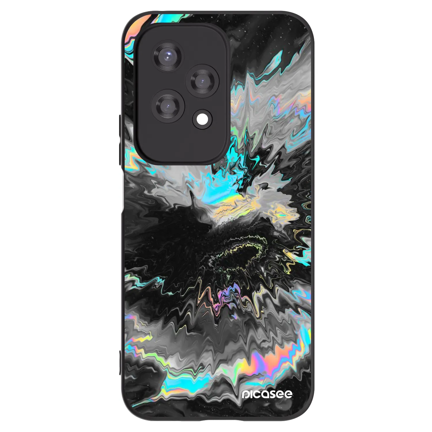 Picasee fekete szilikon tok az alábbi mobiltelefonokra Honor 200 Lite - Magnetic