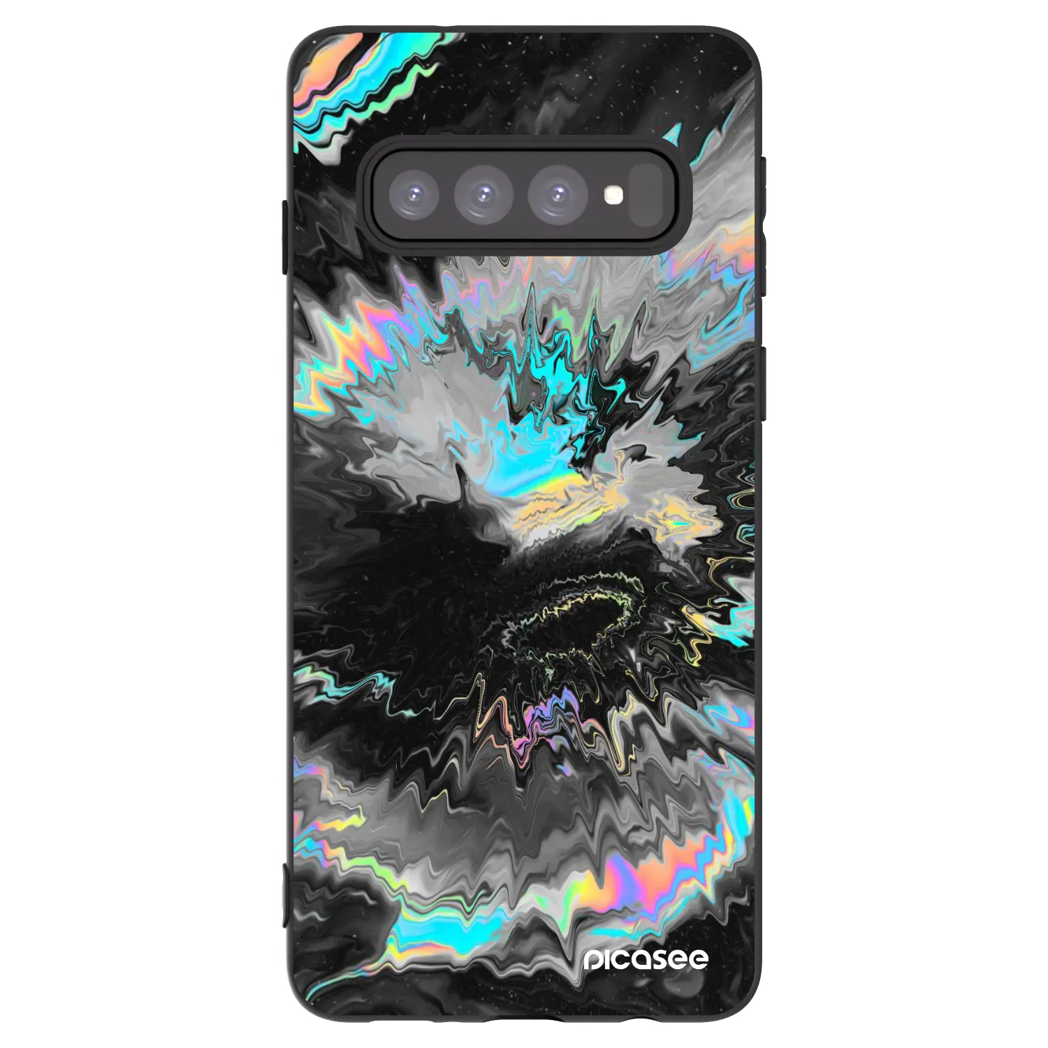 Picasee fekete szilikon tok az alábbi mobiltelefonokra Samsung Galaxy S10 G973 - Magnetic