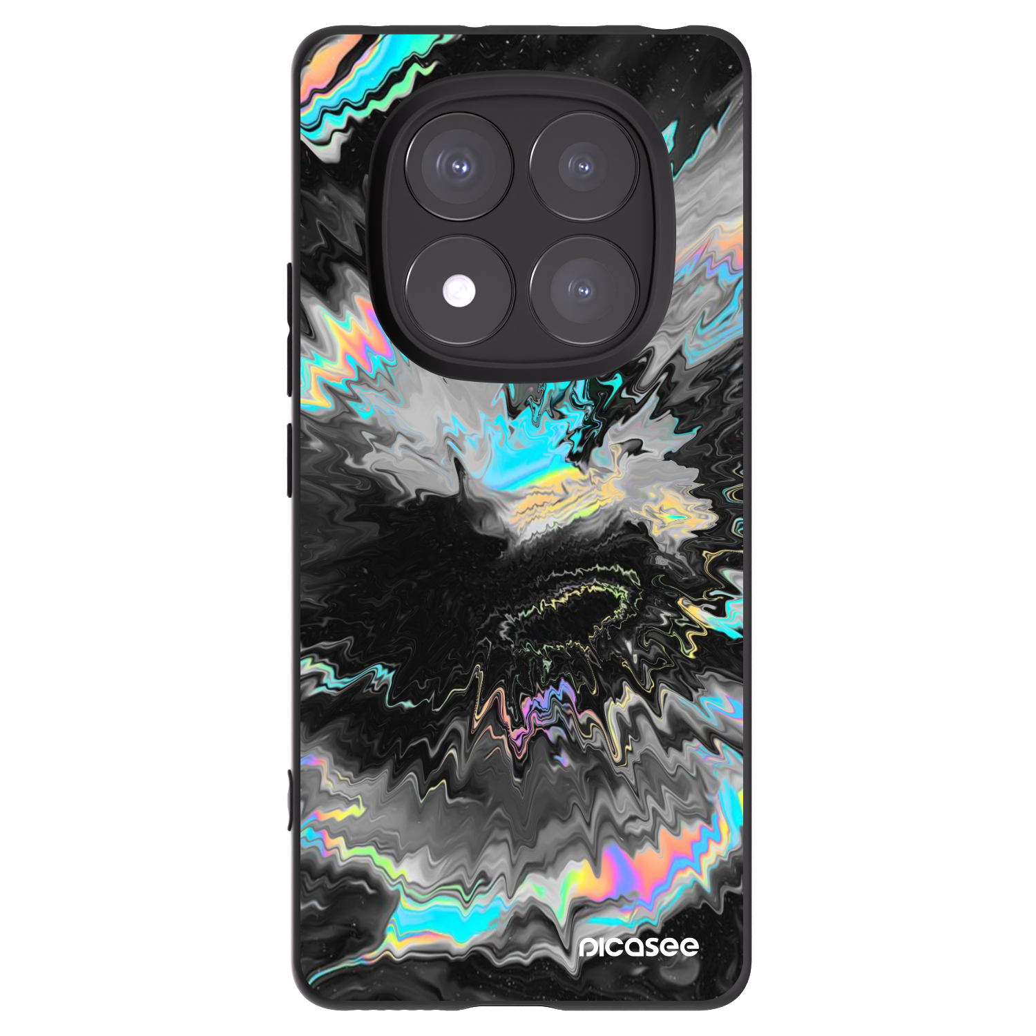 Picasee fekete szilikon tok az alábbi mobiltelefonokra Xiaomi Redmi Note 14 Pro 5G - Magnetic