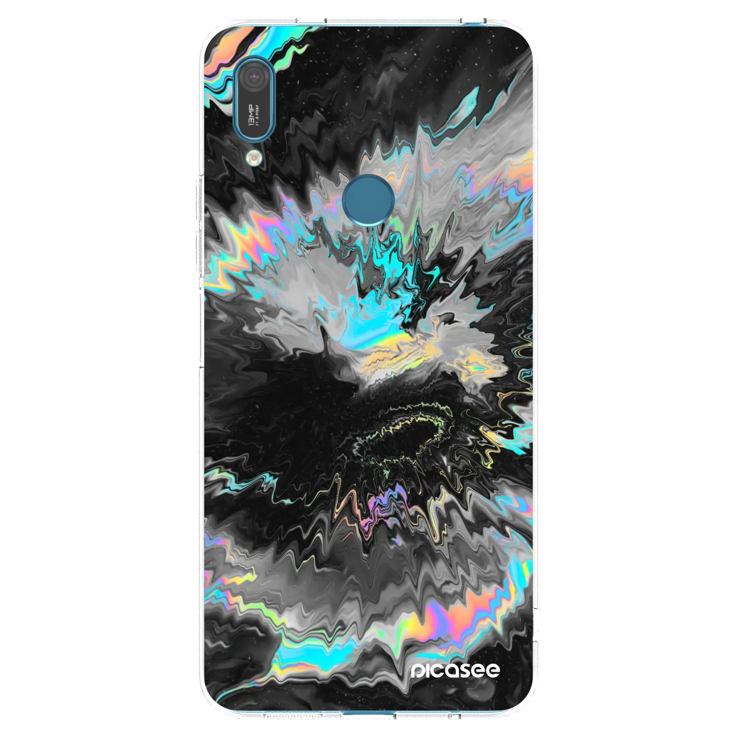 Picasee átlátszó szilikon tok az alábbi mobiltelefonokra Huawei Y7 2019 - Magnetic