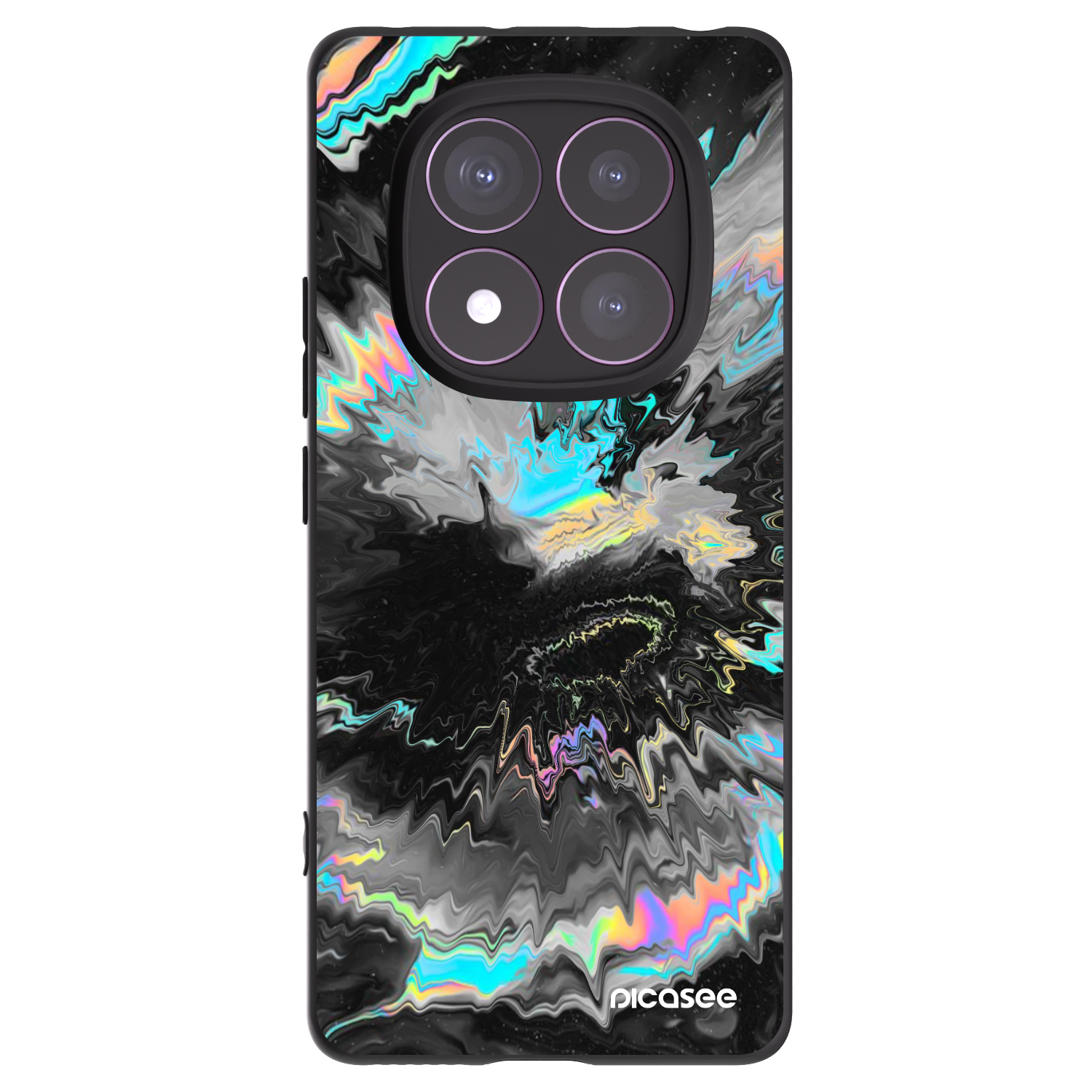 Picasee fekete szilikon tok az alábbi mobiltelefonokra Xiaomi Redmi Note 14 Pro 4G - Magnetic