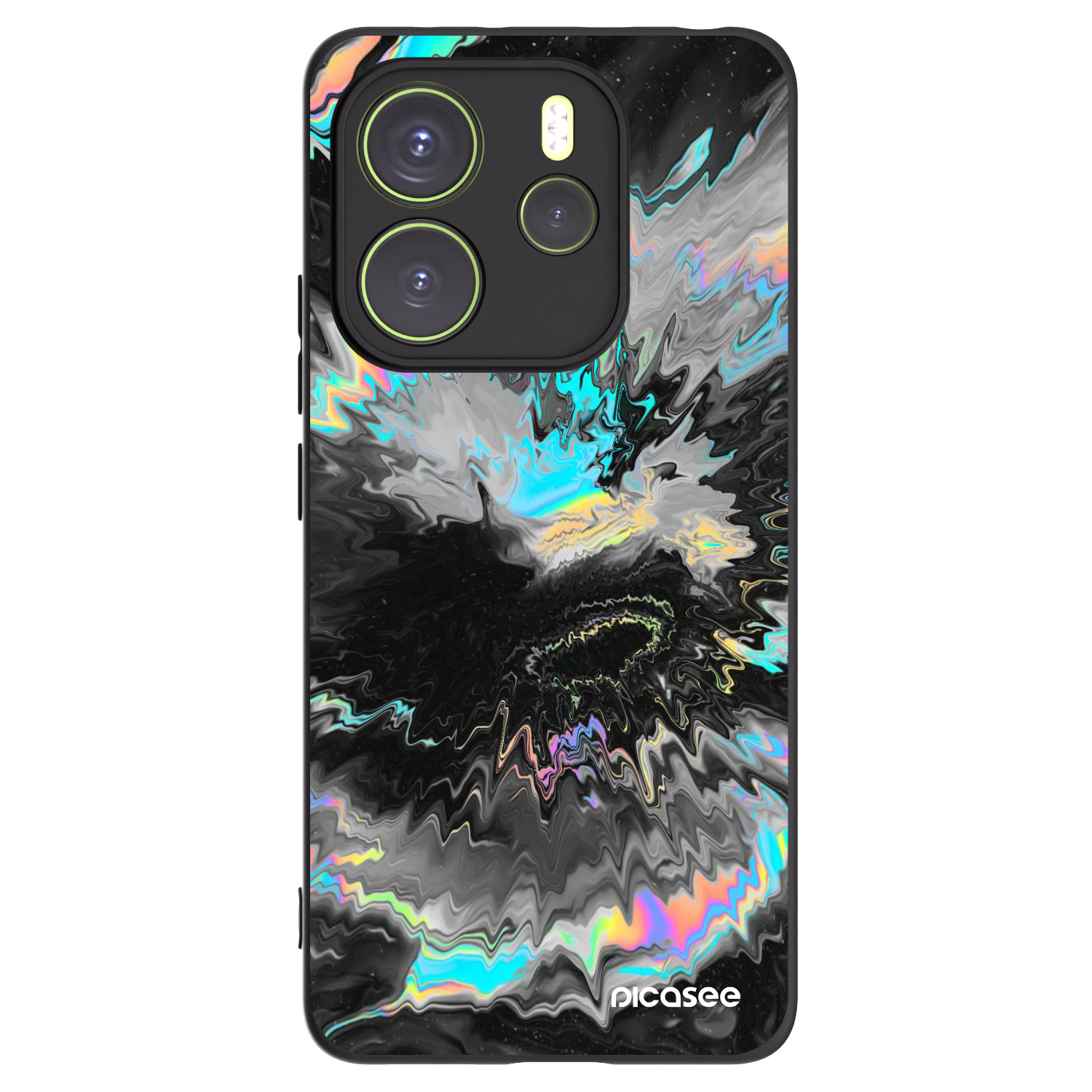 Picasee fekete szilikon tok az alábbi mobiltelefonokra Xiaomi Redmi Note 14 4G - Magnetic