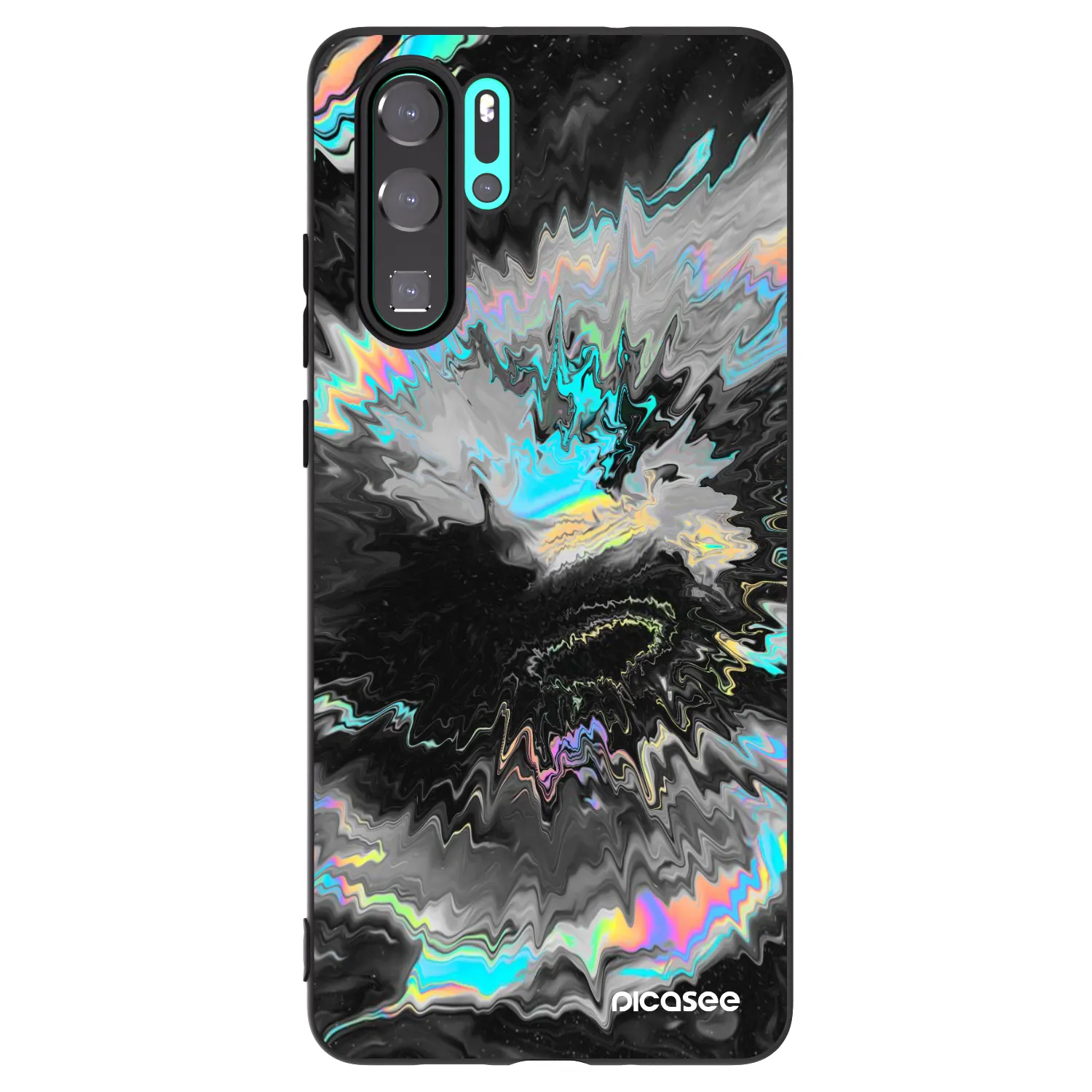 Picasee fekete szilikon tok az alábbi mobiltelefonokra Huawei P30 Pro - Magnetic