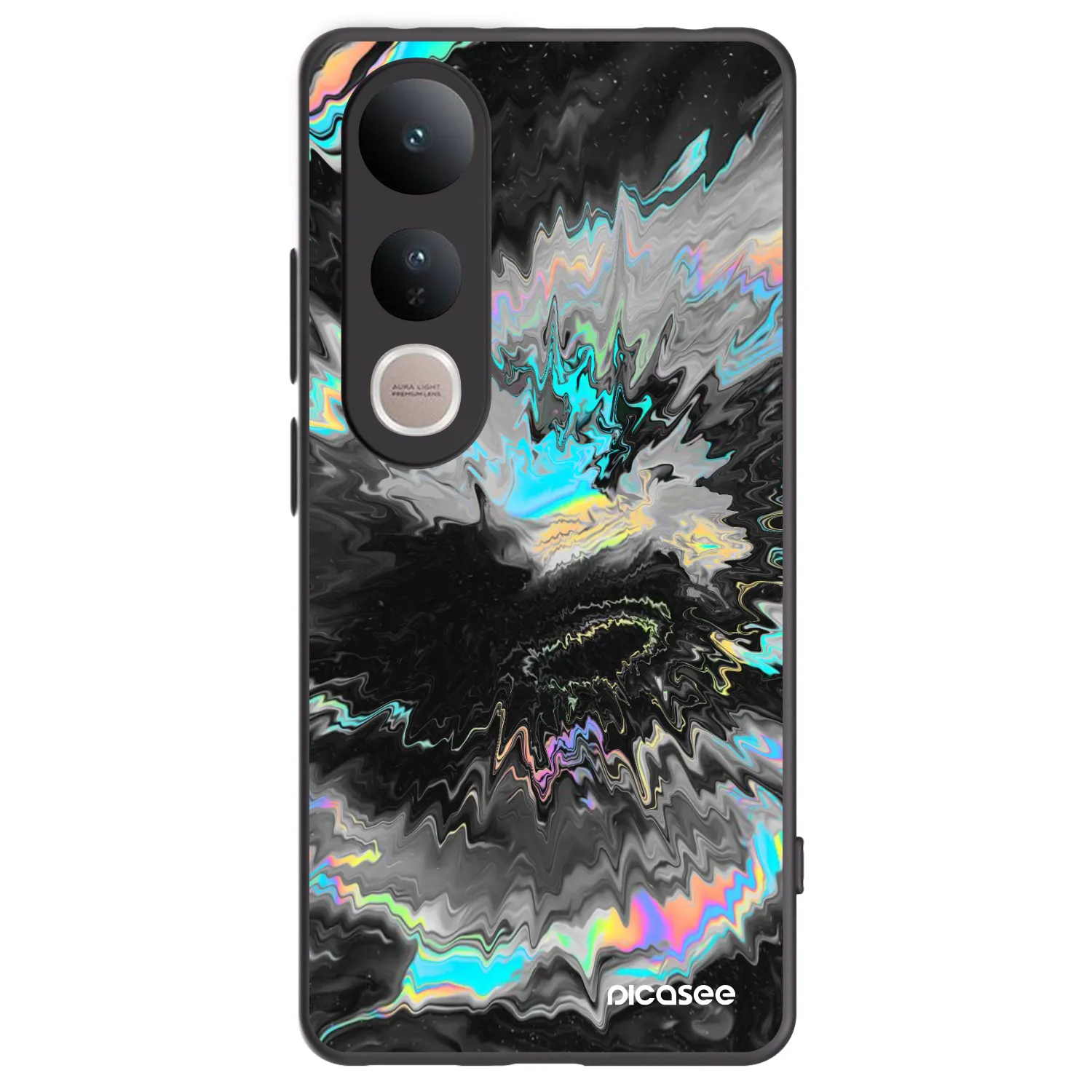 Picasee fekete szilikon tok az alábbi mobiltelefonokra Vivo V50 Lite 5G - Magnetic