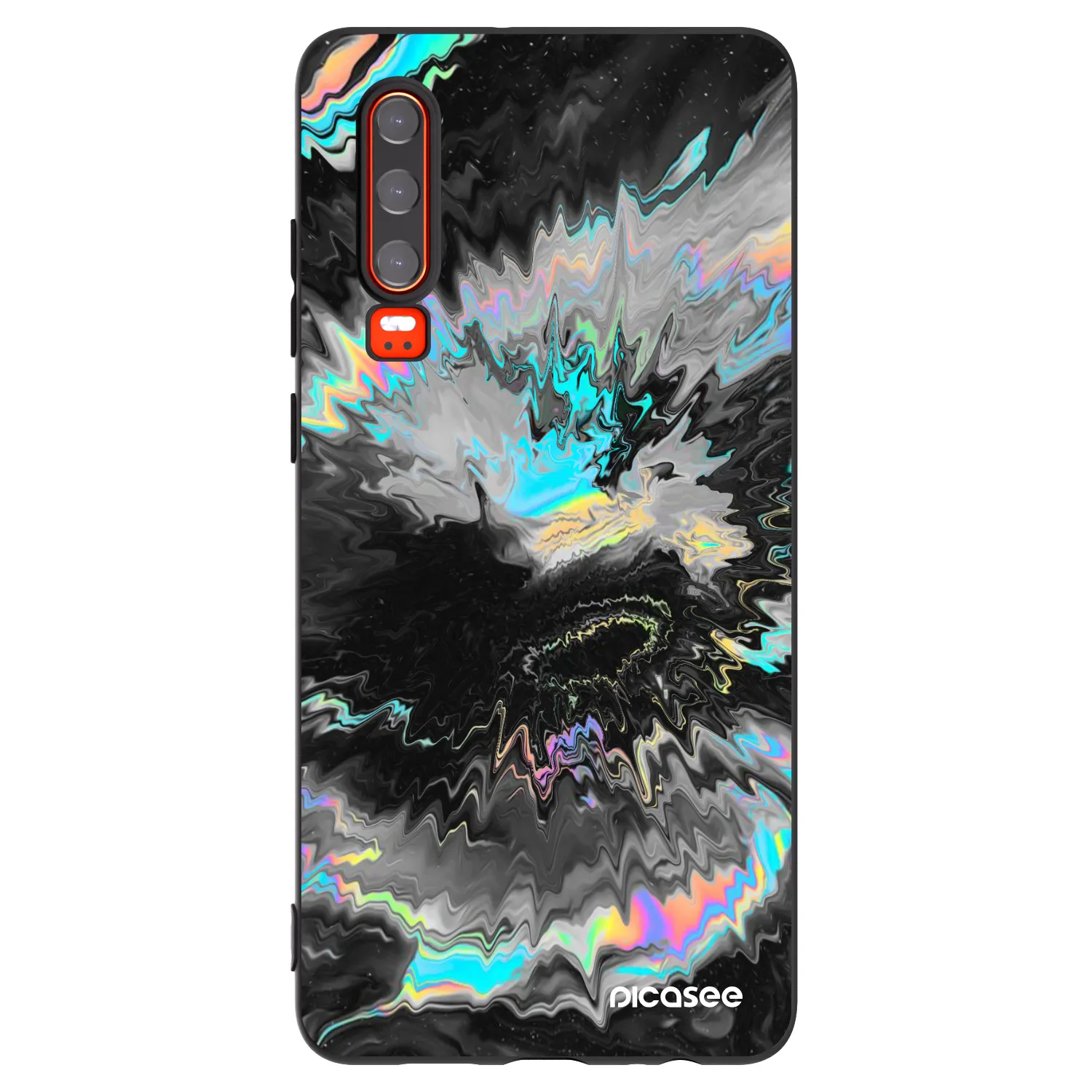 Picasee fekete szilikon tok az alábbi mobiltelefonokra Huawei P30 - Magnetic
