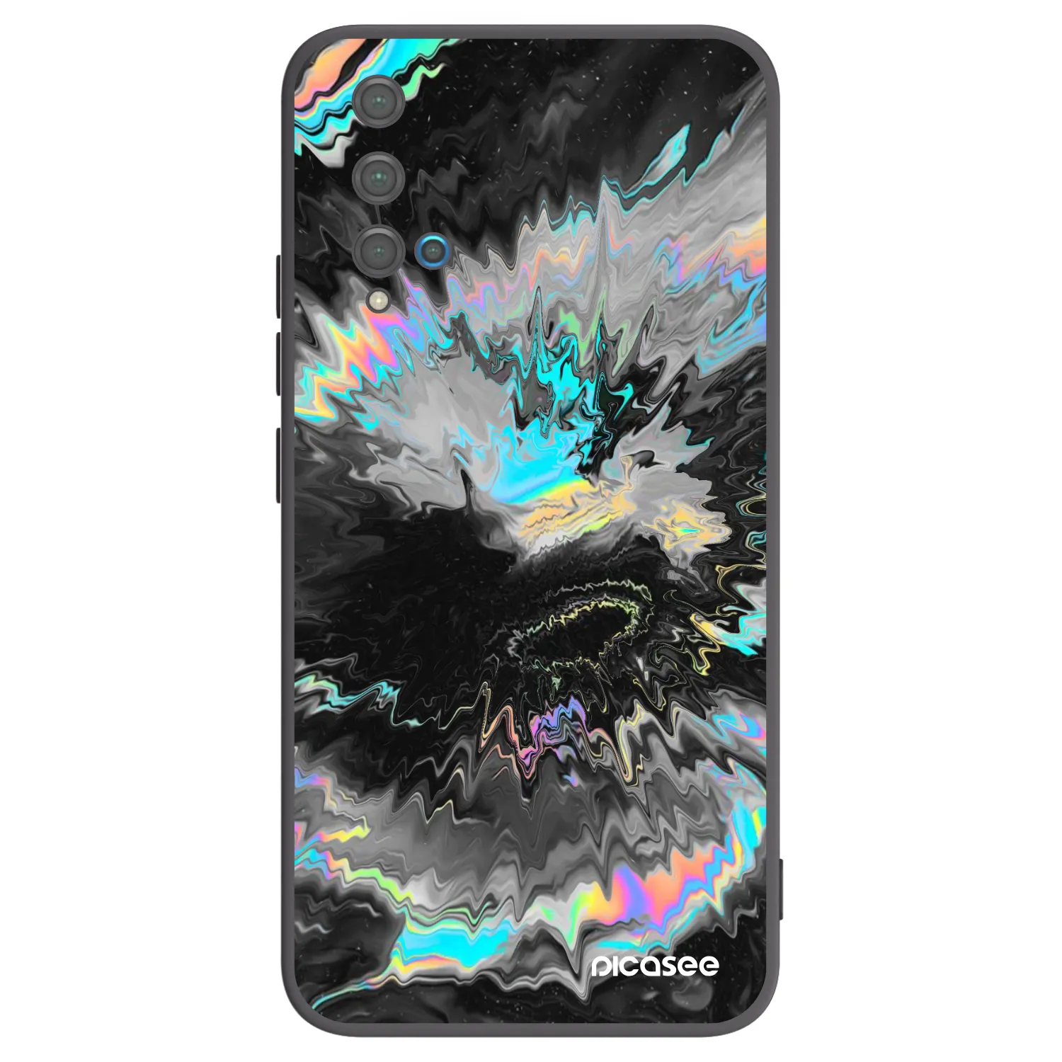 Picasee fekete szilikon tok az alábbi mobiltelefonokra Huawei Nova 5T - Magnetic