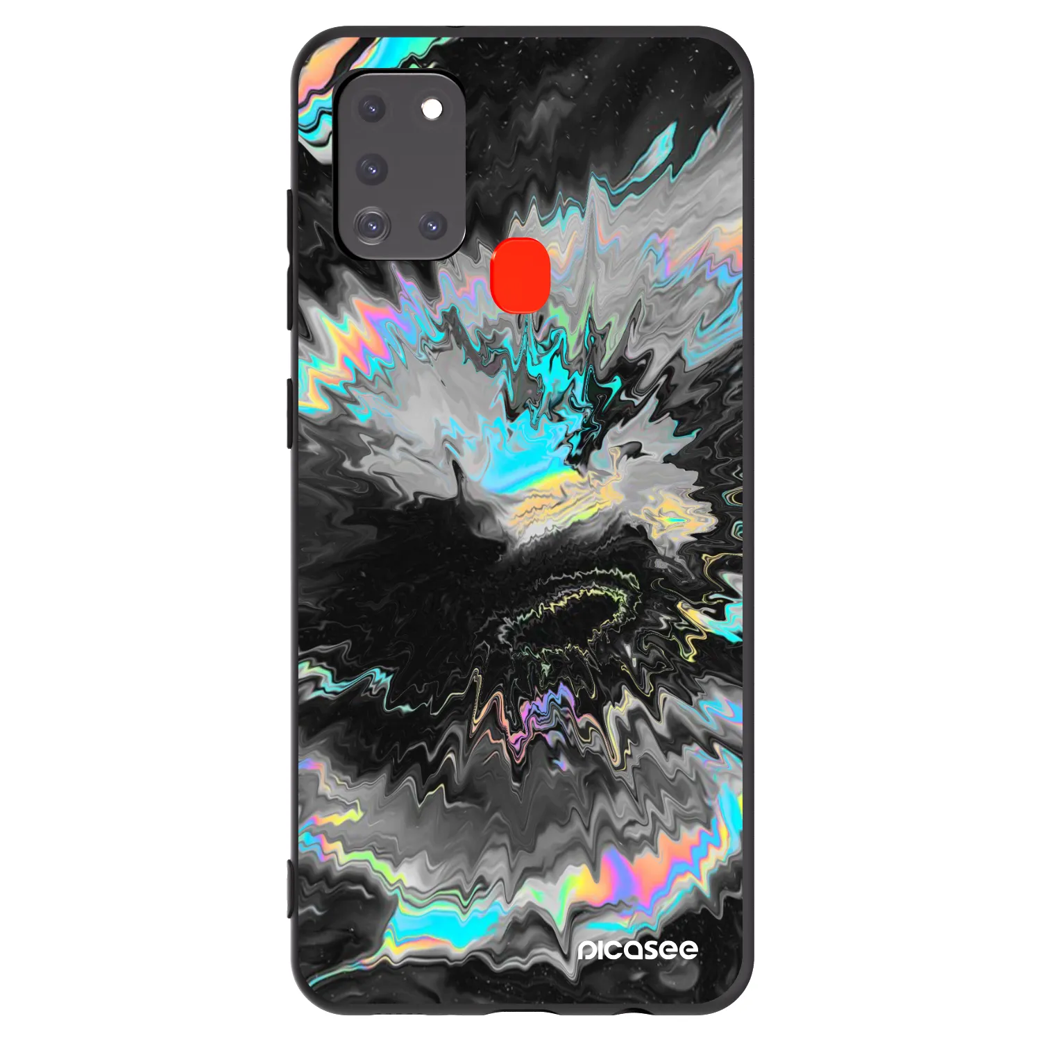 Picasee fekete szilikon tok az alábbi mobiltelefonokra Samsung Galaxy A21s - Magnetic