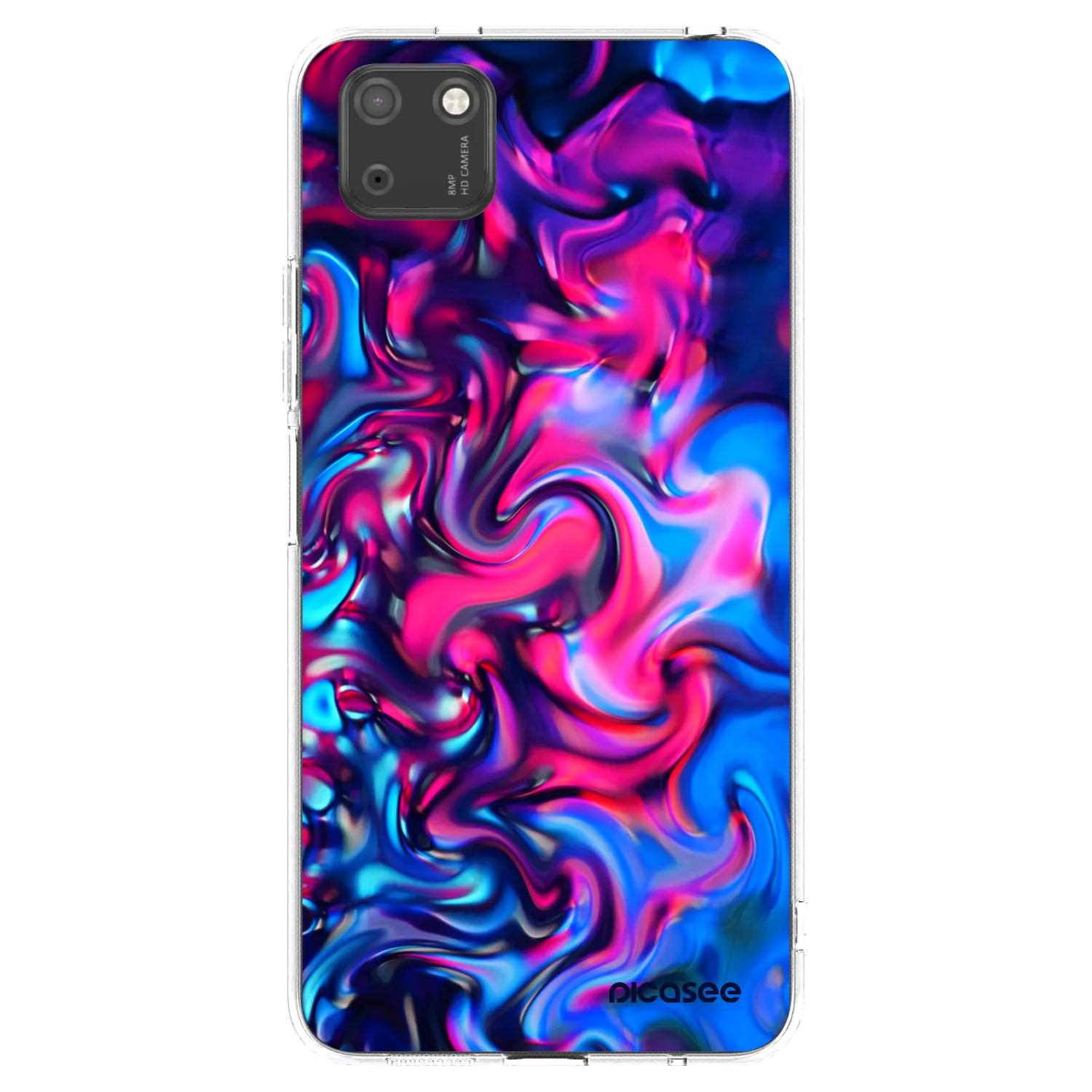 Picasee átlátszó szilikon tok az alábbi mobiltelefonokra Huawei Y5P - Redlight