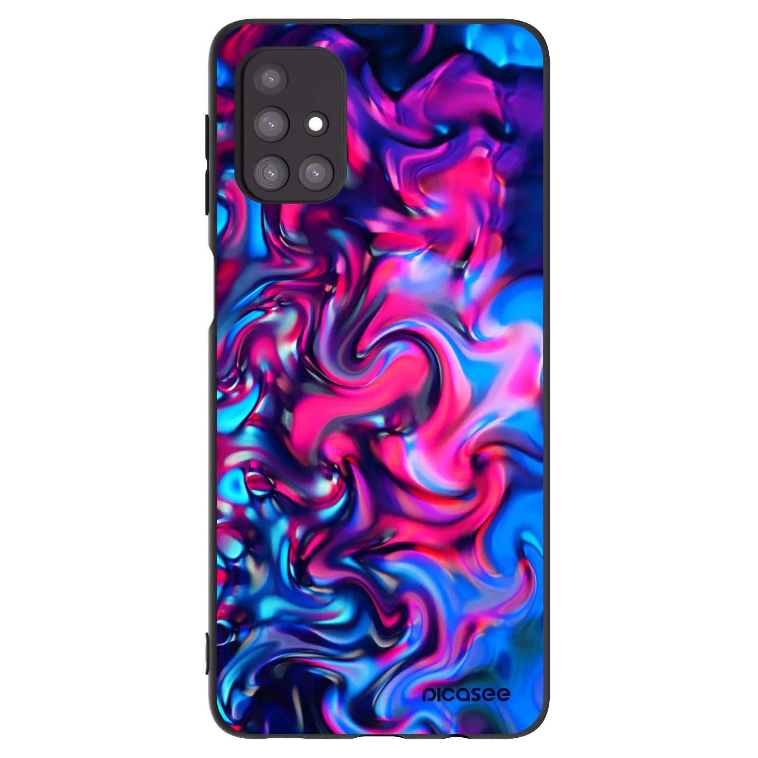 Picasee fekete szilikon tok az alábbi mobiltelefonokra Samsung Galaxy M31s - Redlight