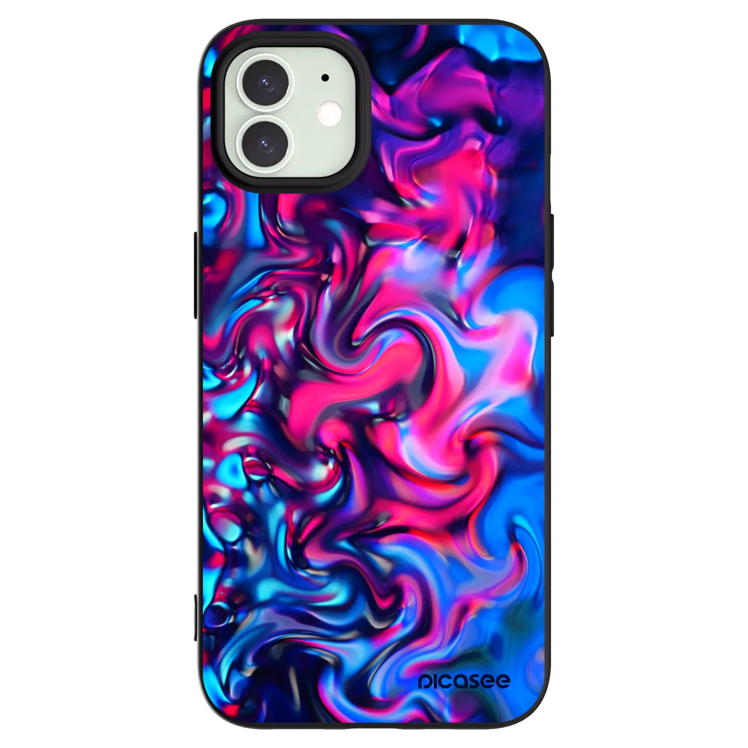 Picasee fekete szilikon tok az alábbi mobiltelefonokra Apple iPhone 12 Pro - Redlight