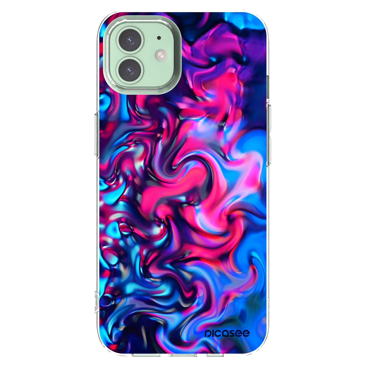 Picasee átlátszó szilikon tok az alábbi mobiltelefonokra Apple iPhone 12 Pro - Redlight