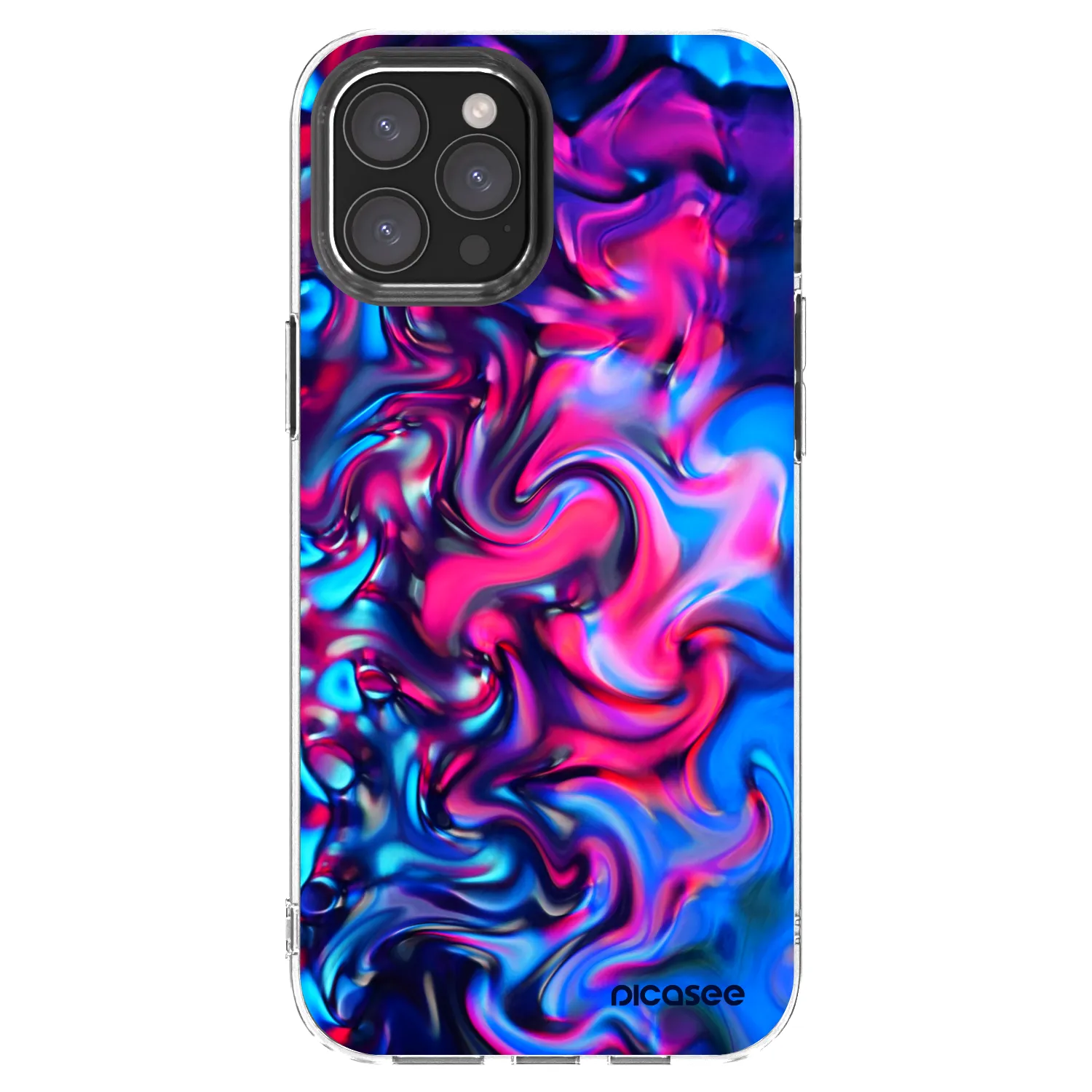 Picasee átlátszó szilikon tok az alábbi mobiltelefonokra Apple iPhone 12 Pro Max - Redlight