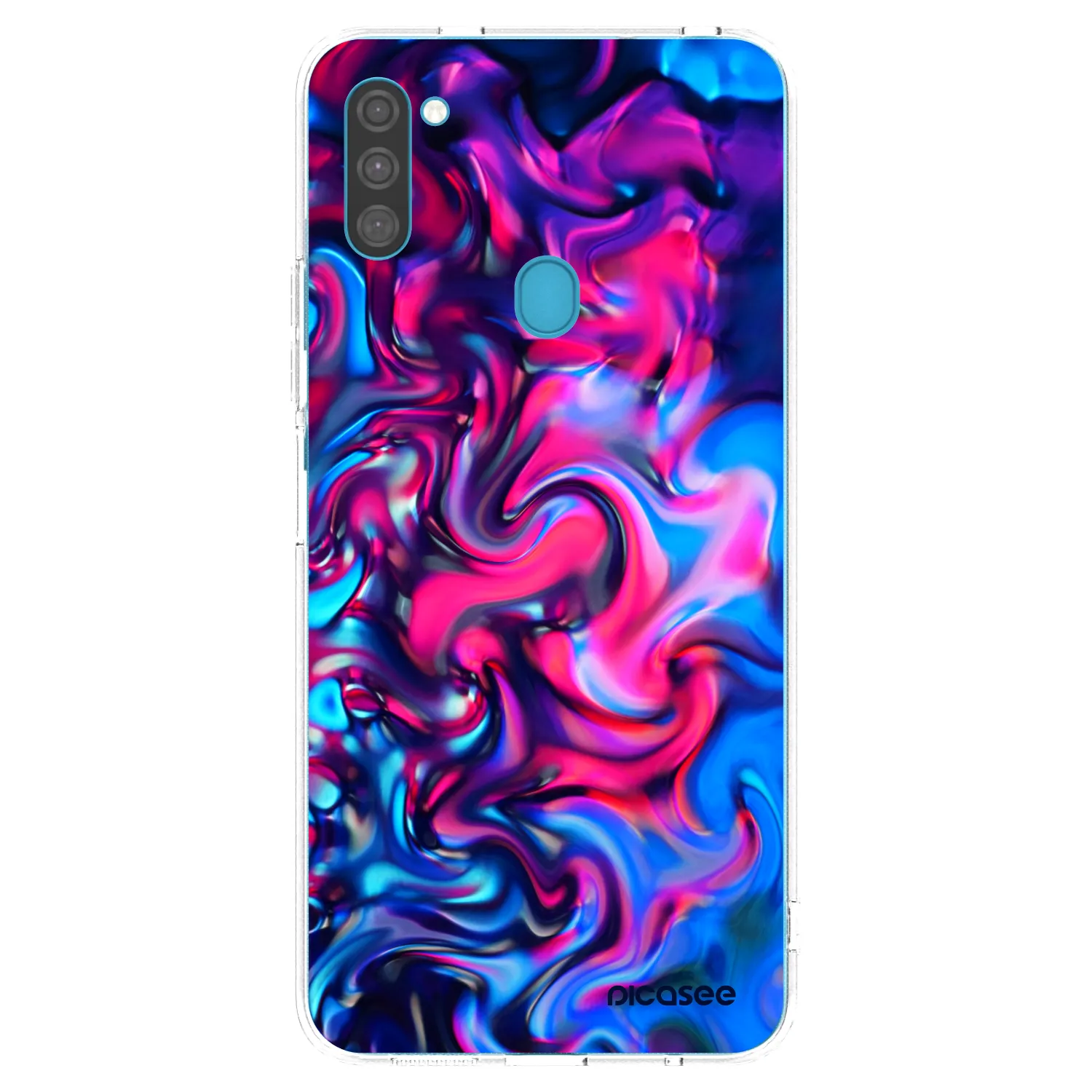Picasee átlátszó szilikon tok az alábbi mobiltelefonokra Samsung Galaxy M11 - Redlight