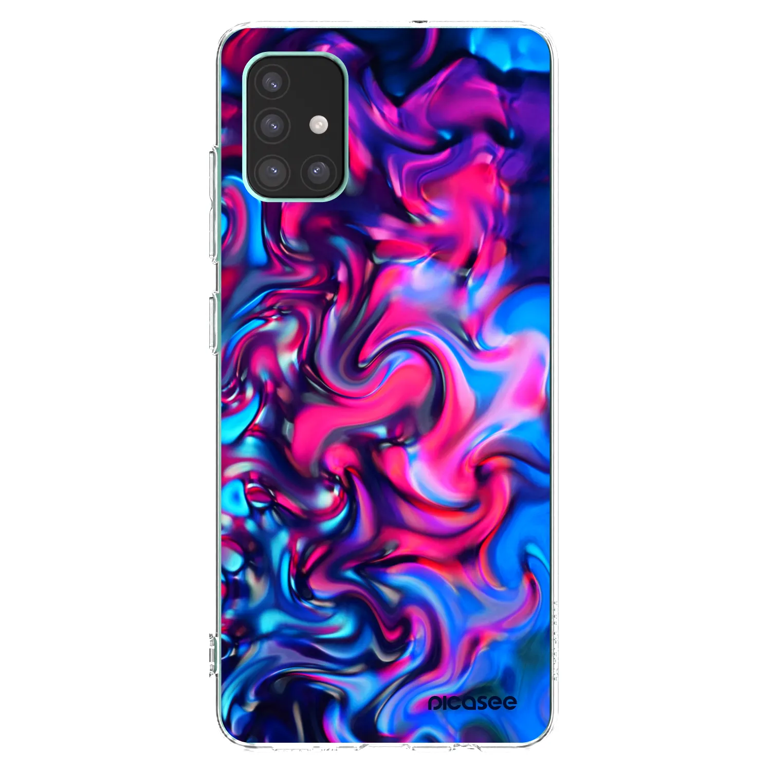 Picasee átlátszó szilikon tok az alábbi mobiltelefonokra Samsung Galaxy M51 M515F - Redlight
