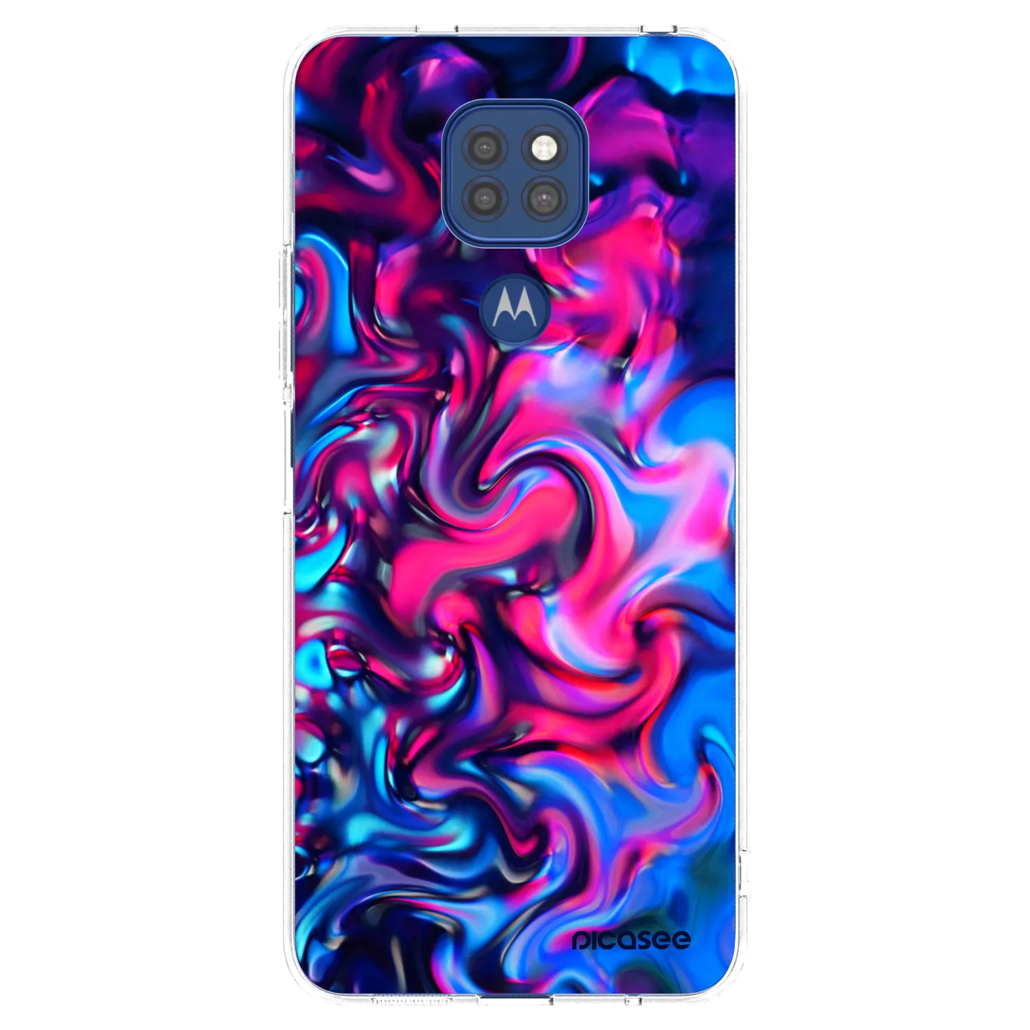 Picasee átlátszó szilikon tok az alábbi mobiltelefonokra Motorola Moto G9 Play - Redlight