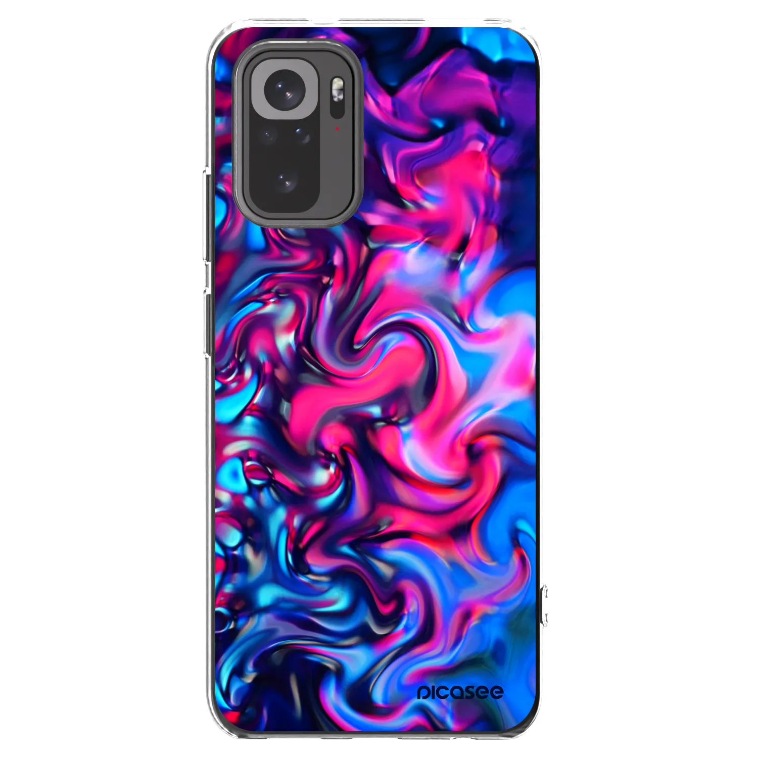 Picasee átlátszó szilikon tok az alábbi mobiltelefonokra Xiaomi Redmi Note 10 - Redlight