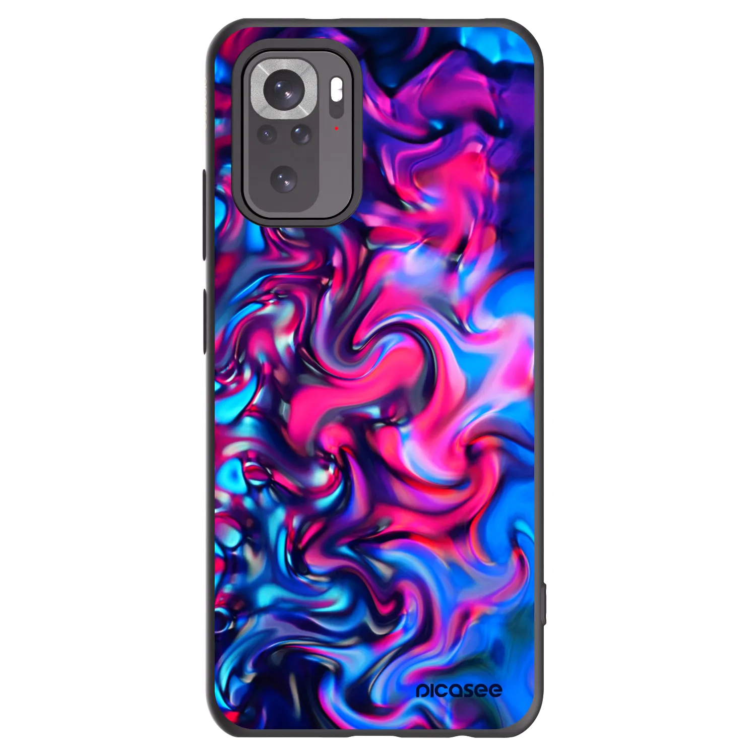 Picasee fekete szilikon tok az alábbi mobiltelefonokra Xiaomi Redmi Note 10 - Redlight