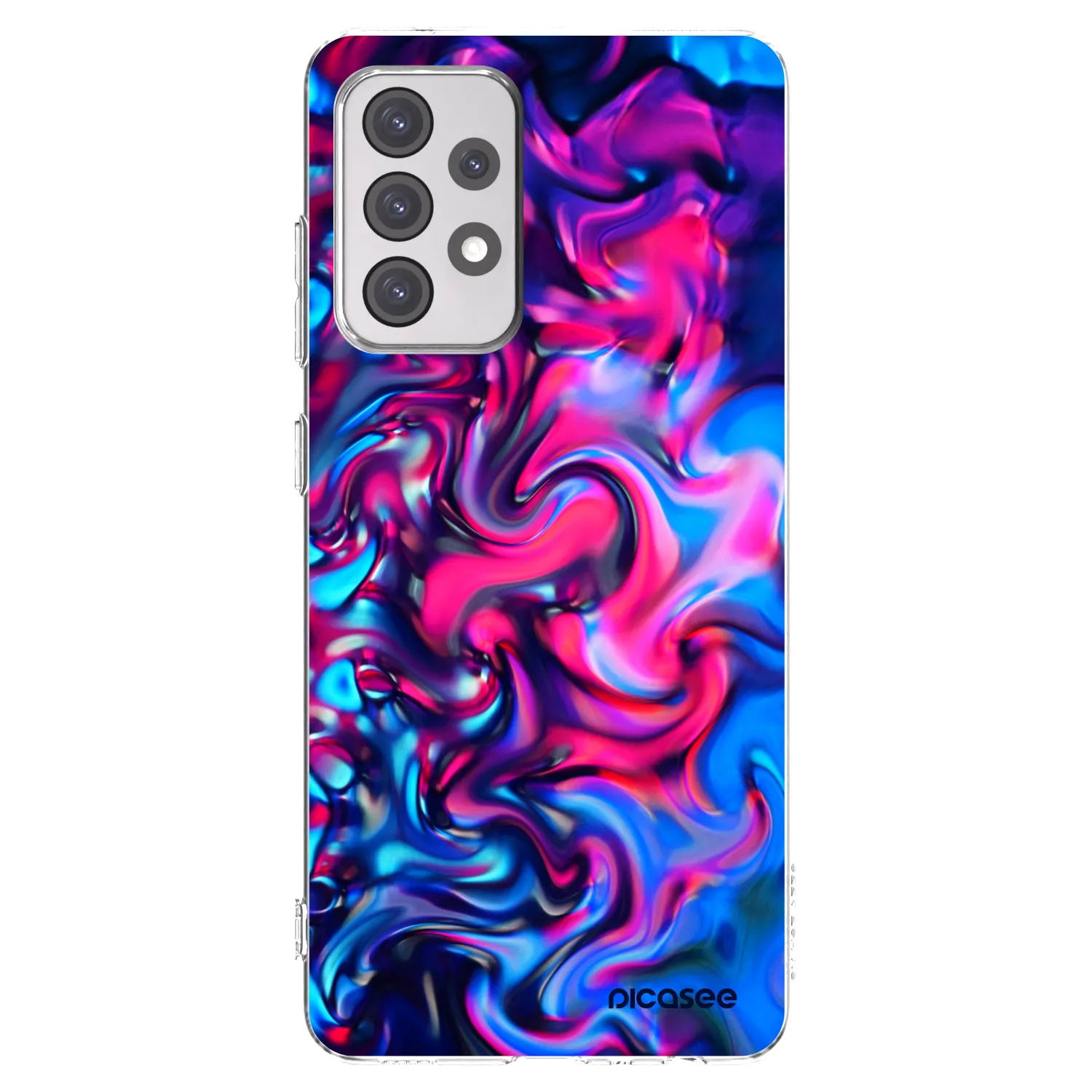 Picasee átlátszó szilikon tok az alábbi mobiltelefonokra Samsung Galaxy A52 5G A525F - Redlight