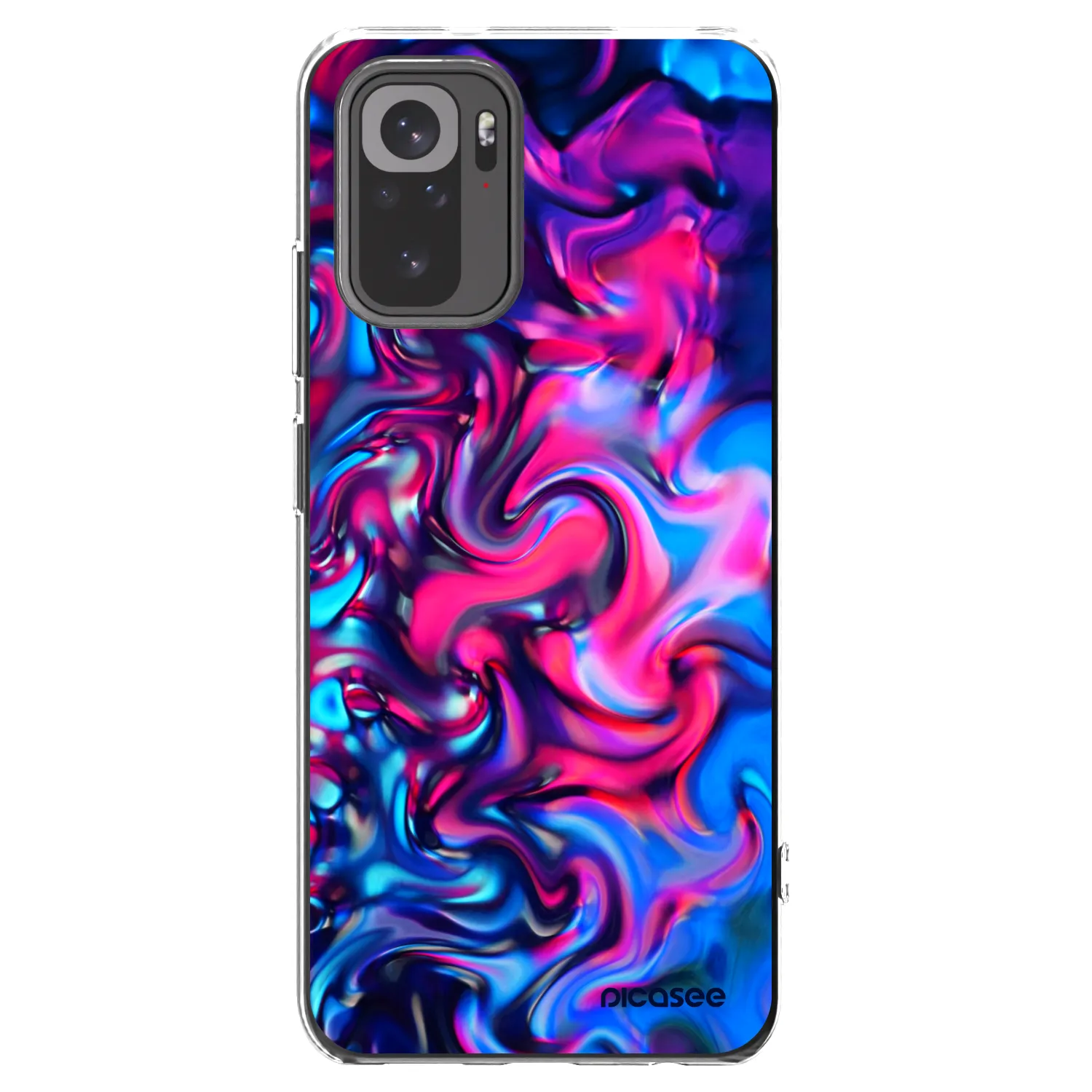 Picasee átlátszó szilikon tok az alábbi mobiltelefonokra Xiaomi Redmi Note 10S - Redlight