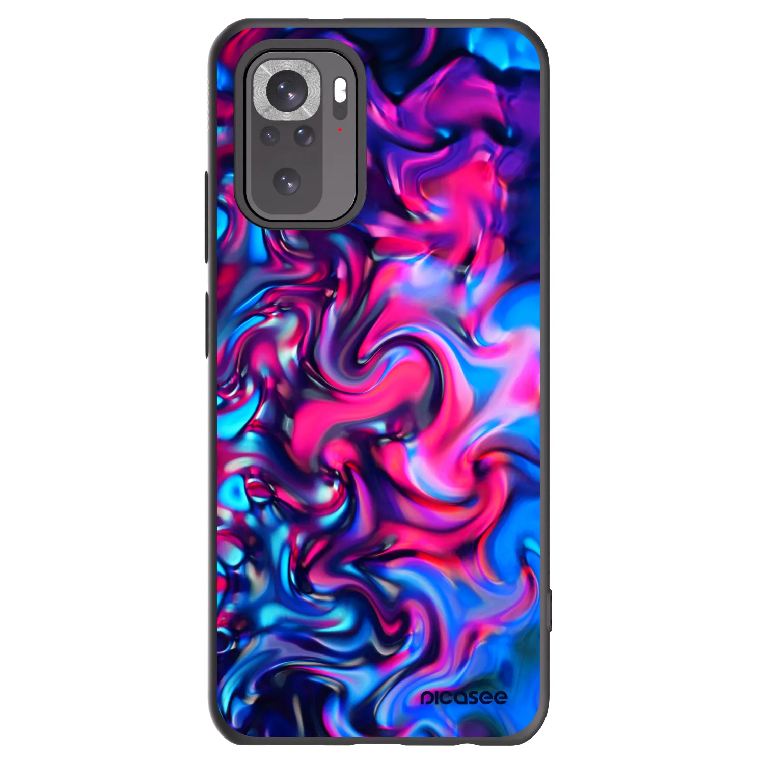 Picasee fekete szilikon tok az alábbi mobiltelefonokra Xiaomi Redmi Note 10S - Redlight