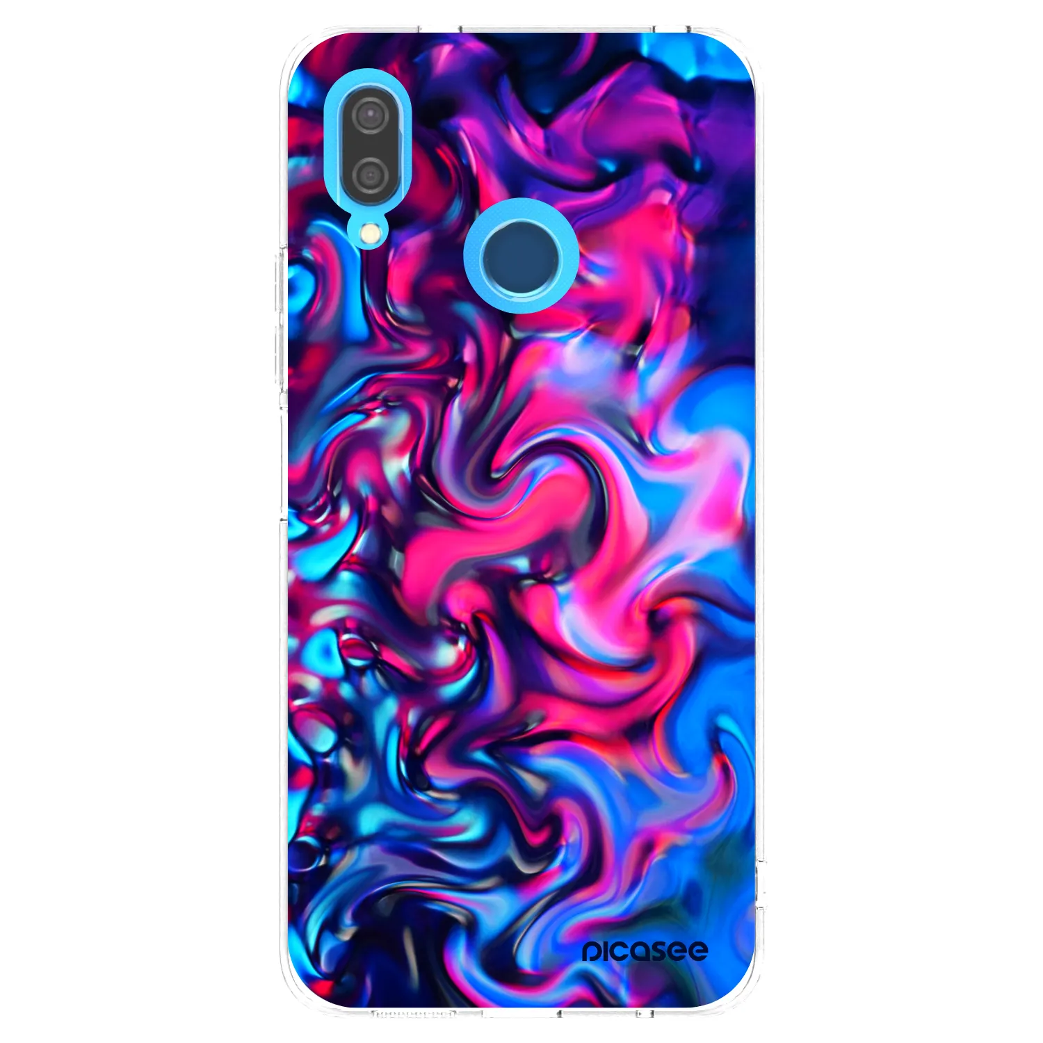 Picasee átlátszó szilikon tok az alábbi mobiltelefonokra Huawei P20 Lite - Redlight