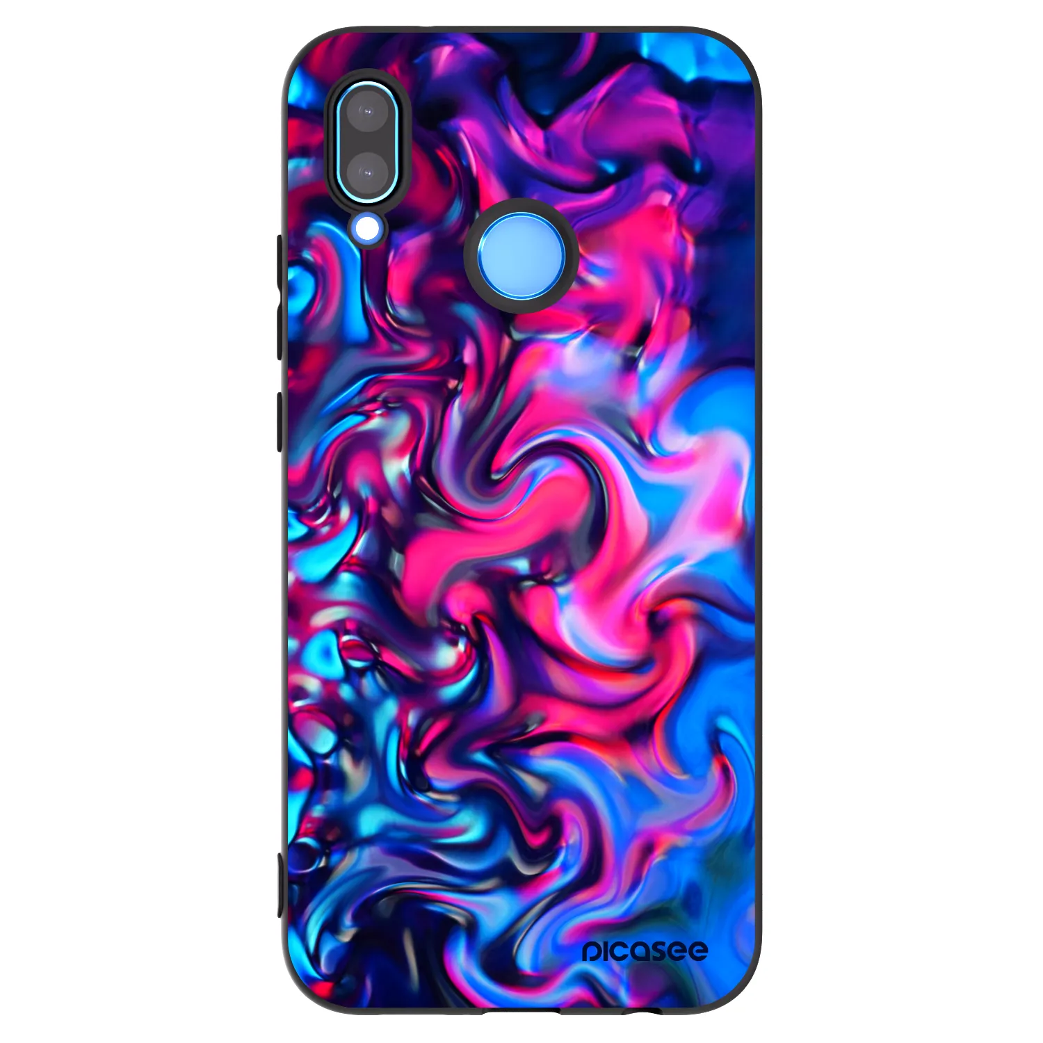 Picasee fekete szilikon tok az alábbi mobiltelefonokra Huawei P20 Lite - Redlight
