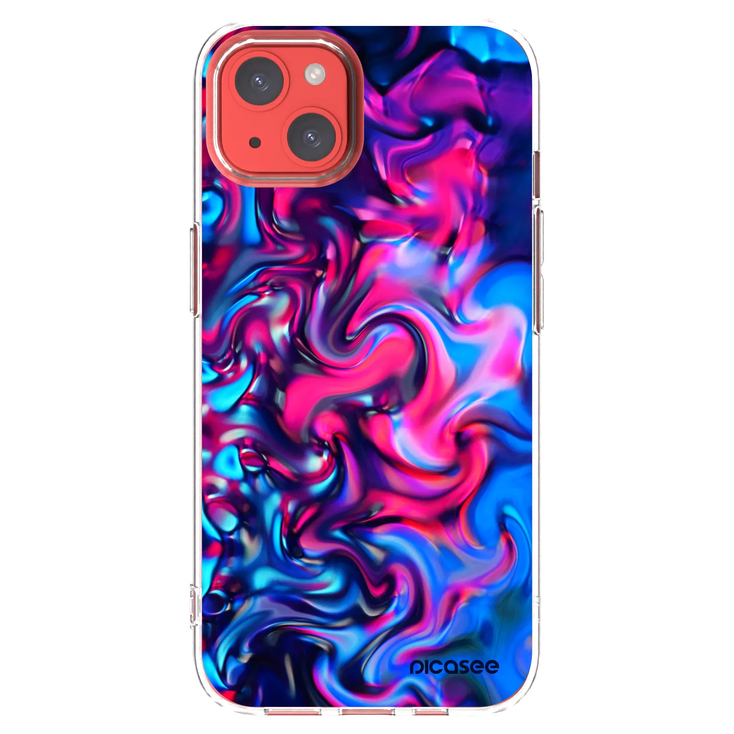 Picasee átlátszó szilikon tok az alábbi mobiltelefonokra Apple iPhone 13 - Redlight