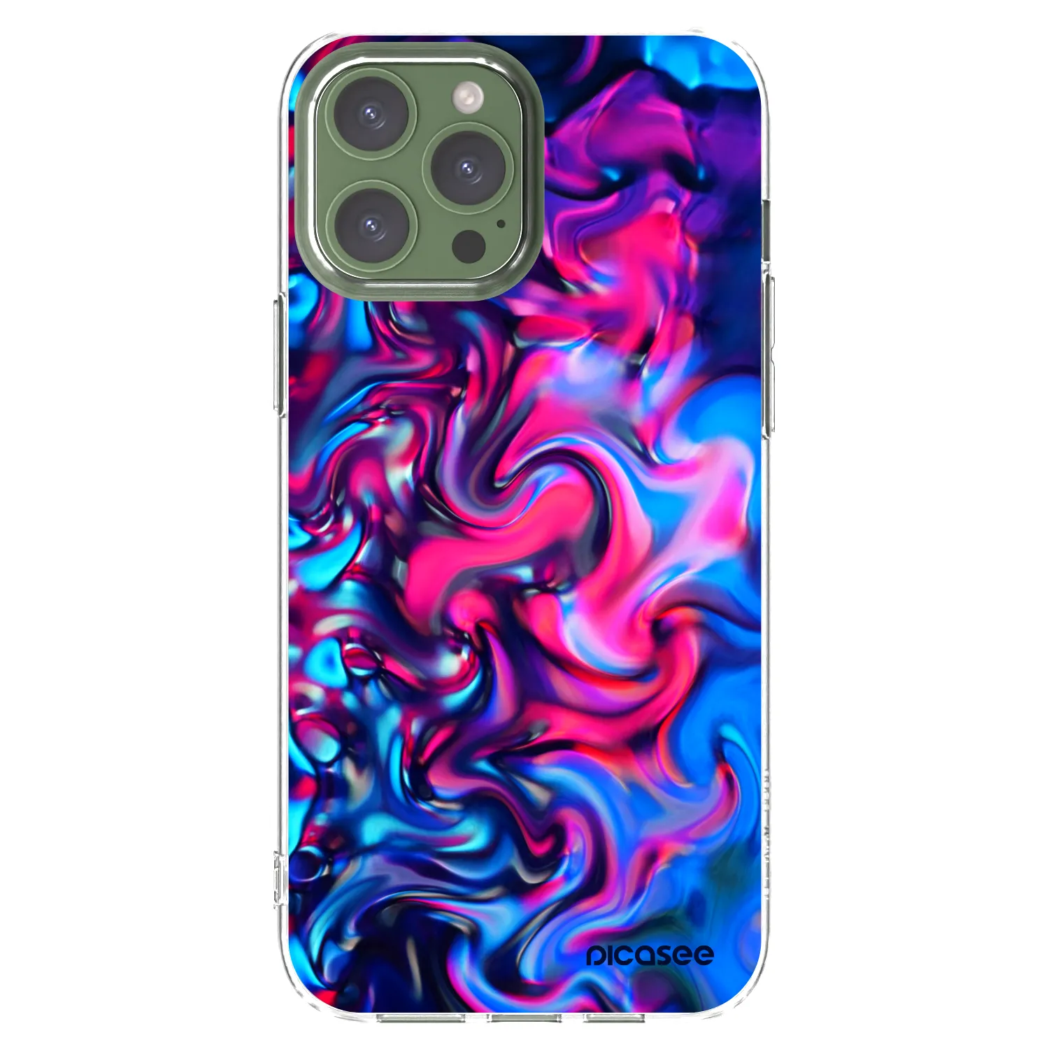 Picasee átlátszó szilikon tok az alábbi mobiltelefonokra Apple iPhone 13 Pro Max - Redlight