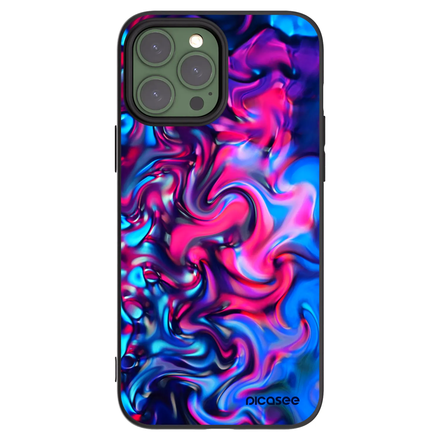 Picasee fekete szilikon tok az alábbi mobiltelefonokra Apple iPhone 13 Pro Max - Redlight