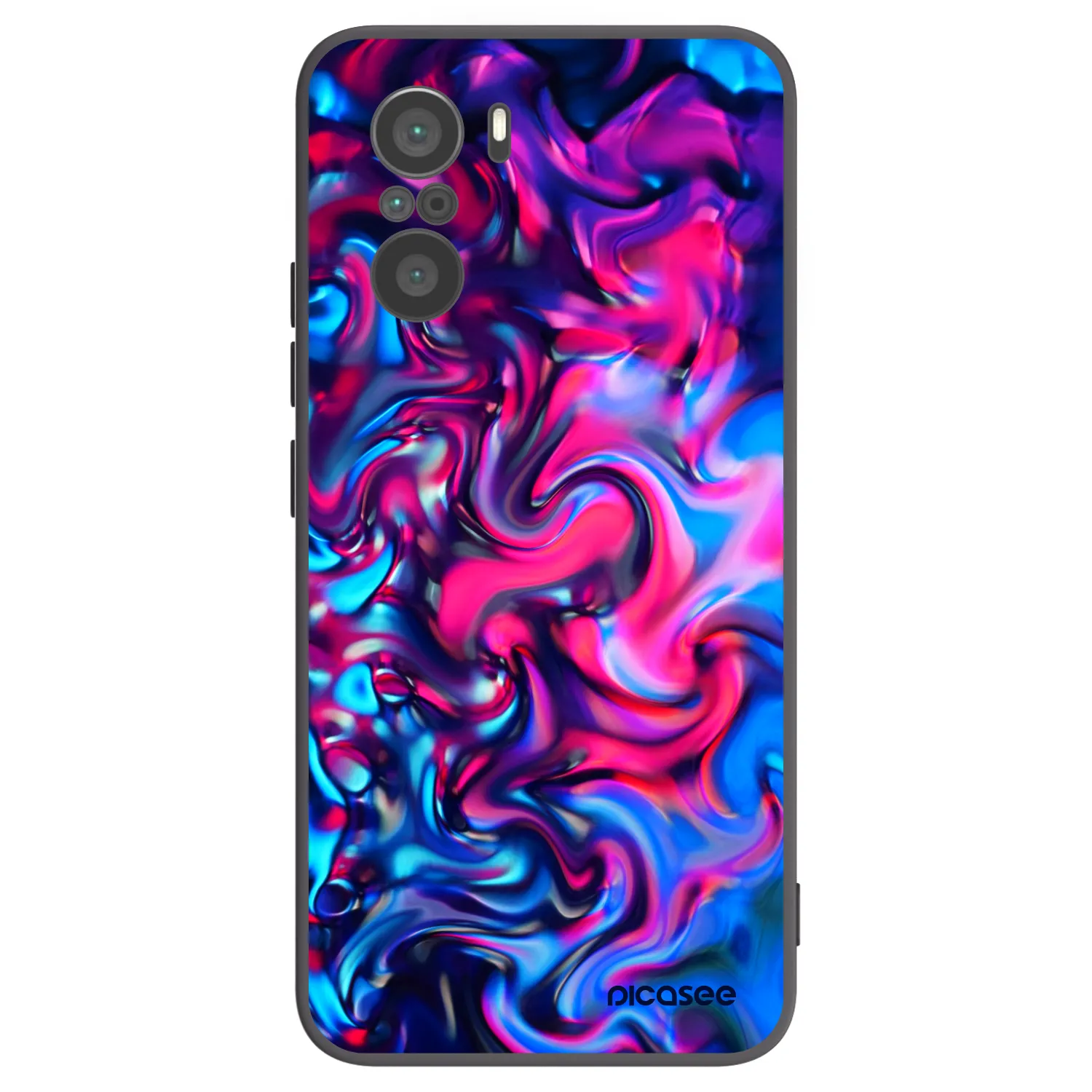 Picasee fekete szilikon tok az alábbi mobiltelefonokra Xiaomi Poco F3 - Redlight