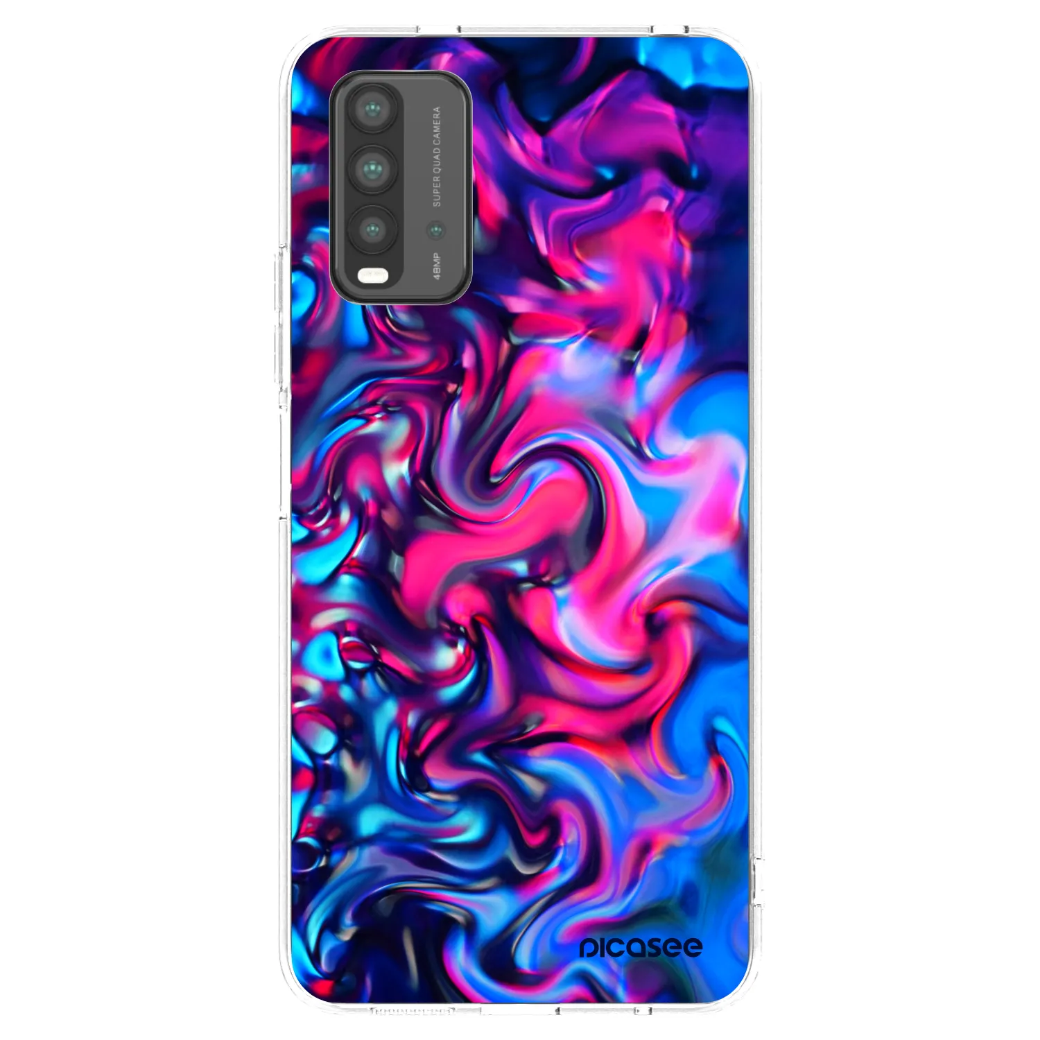 Picasee átlátszó szilikon tok az alábbi mobiltelefonokra Xiaomi Redmi 9T - Redlight