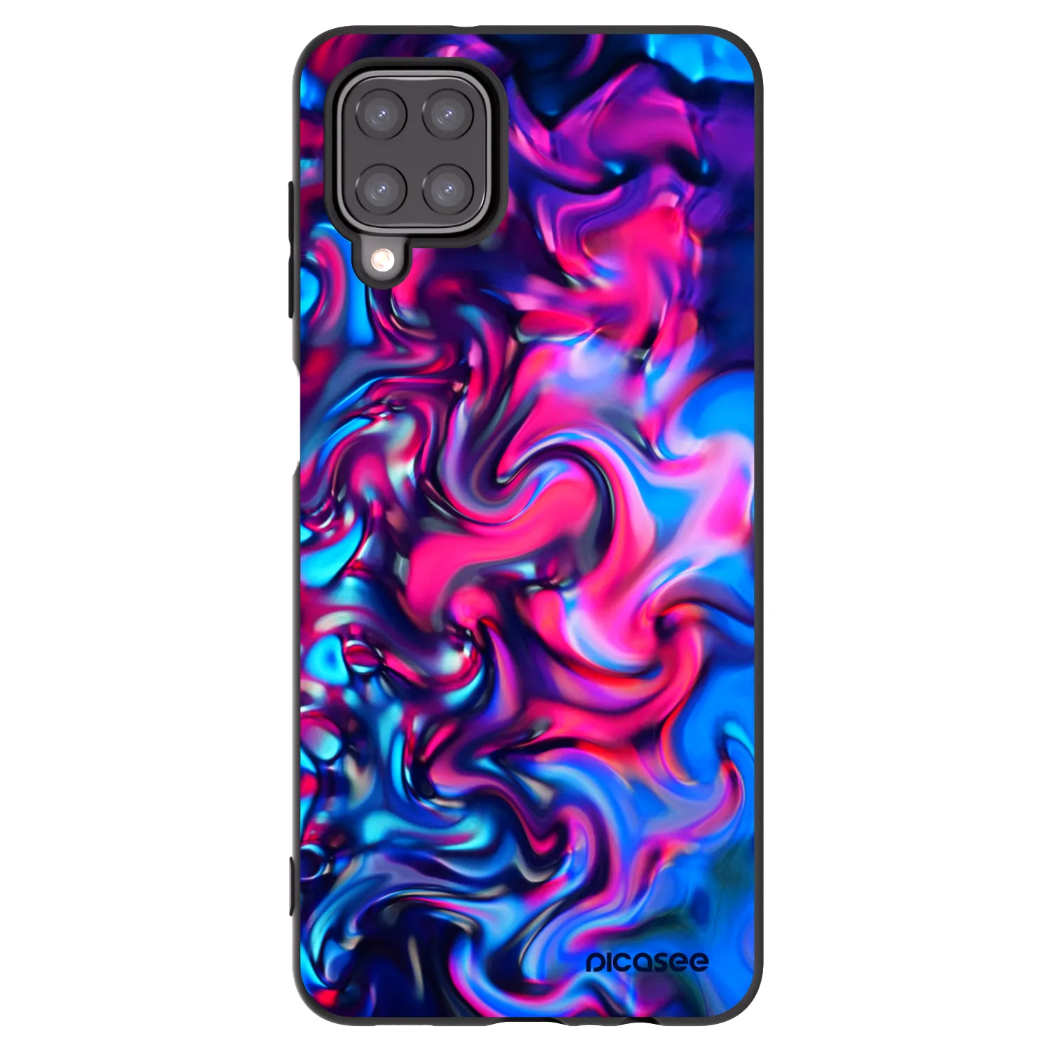 Picasee fekete szilikon tok az alábbi mobiltelefonokra Samsung Galaxy M12 M127F - Redlight