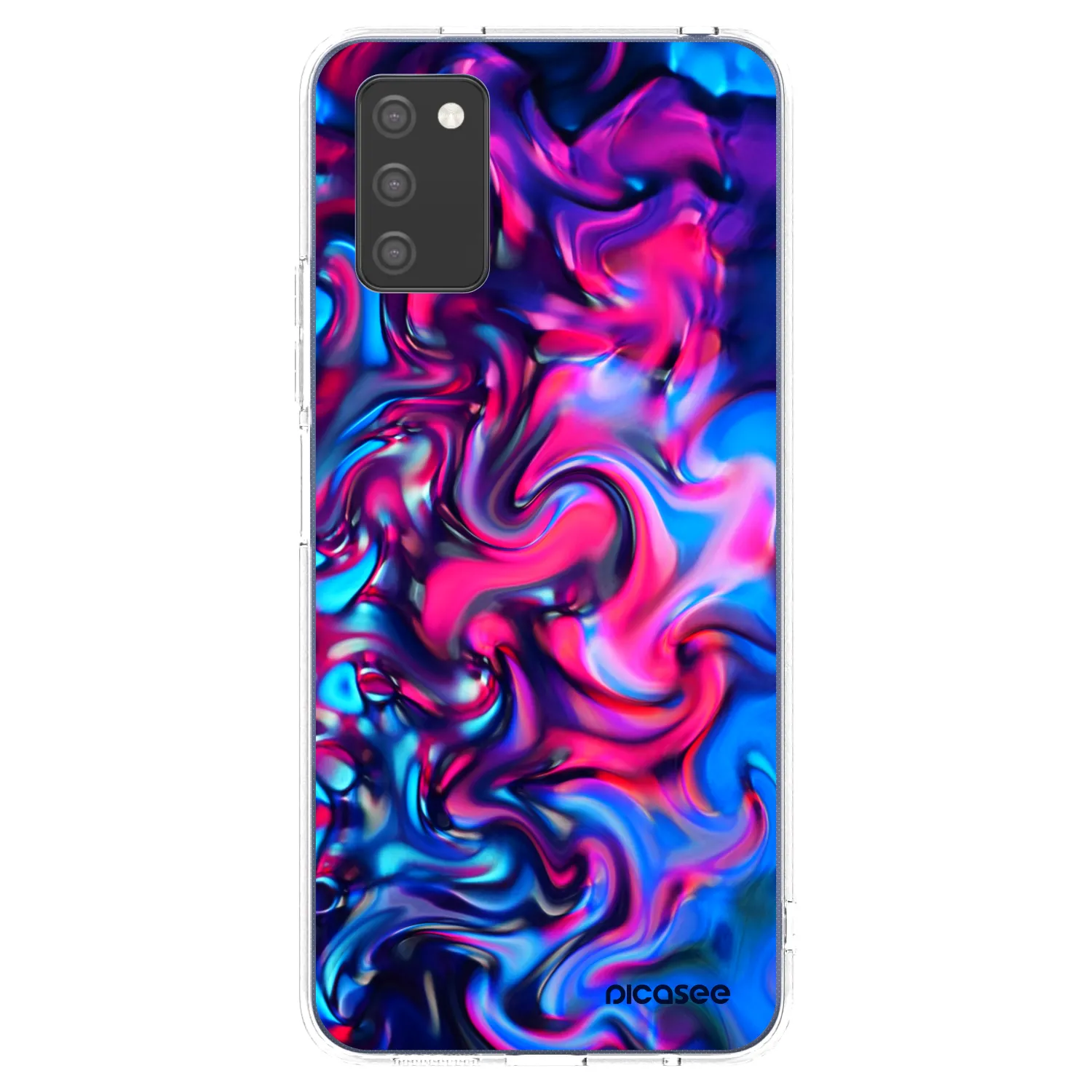 Picasee átlátszó szilikon tok az alábbi mobiltelefonokra Samsung Galaxy A02s A025G - Redlight