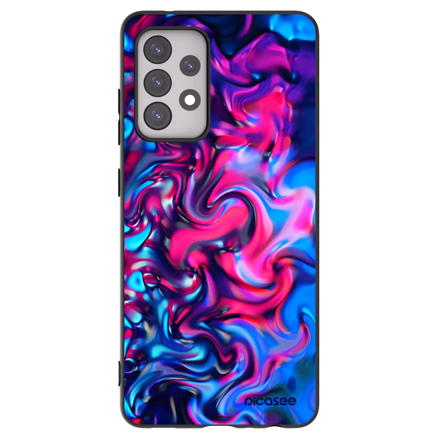 Picasee fekete szilikon tok az alábbi mobiltelefonokra Samsung Galaxy A52s 5G A528B - Redlight