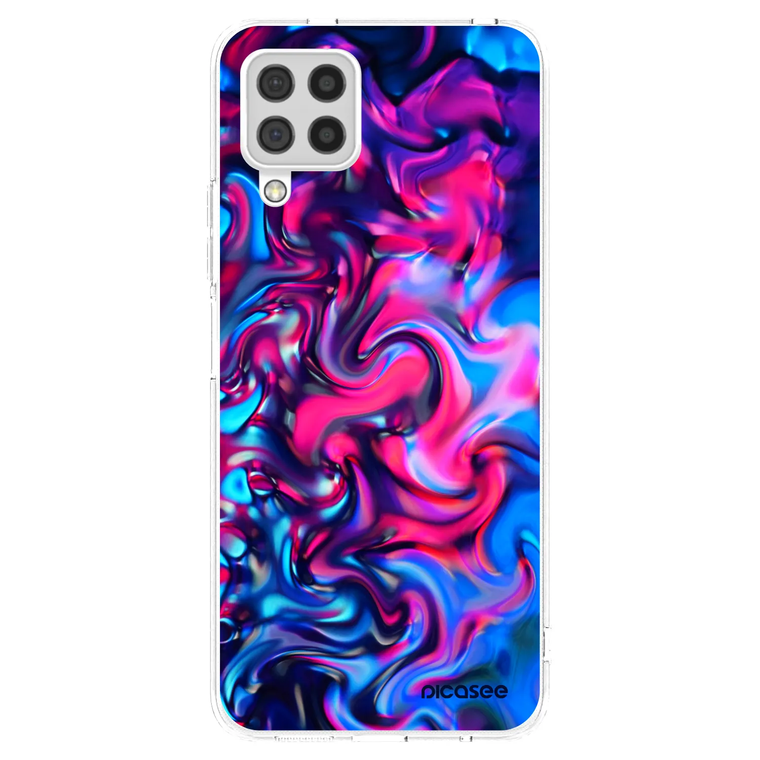 Picasee átlátszó szilikon tok az alábbi mobiltelefonokra Samsung Galaxy A22 A225F 4G - Redlight