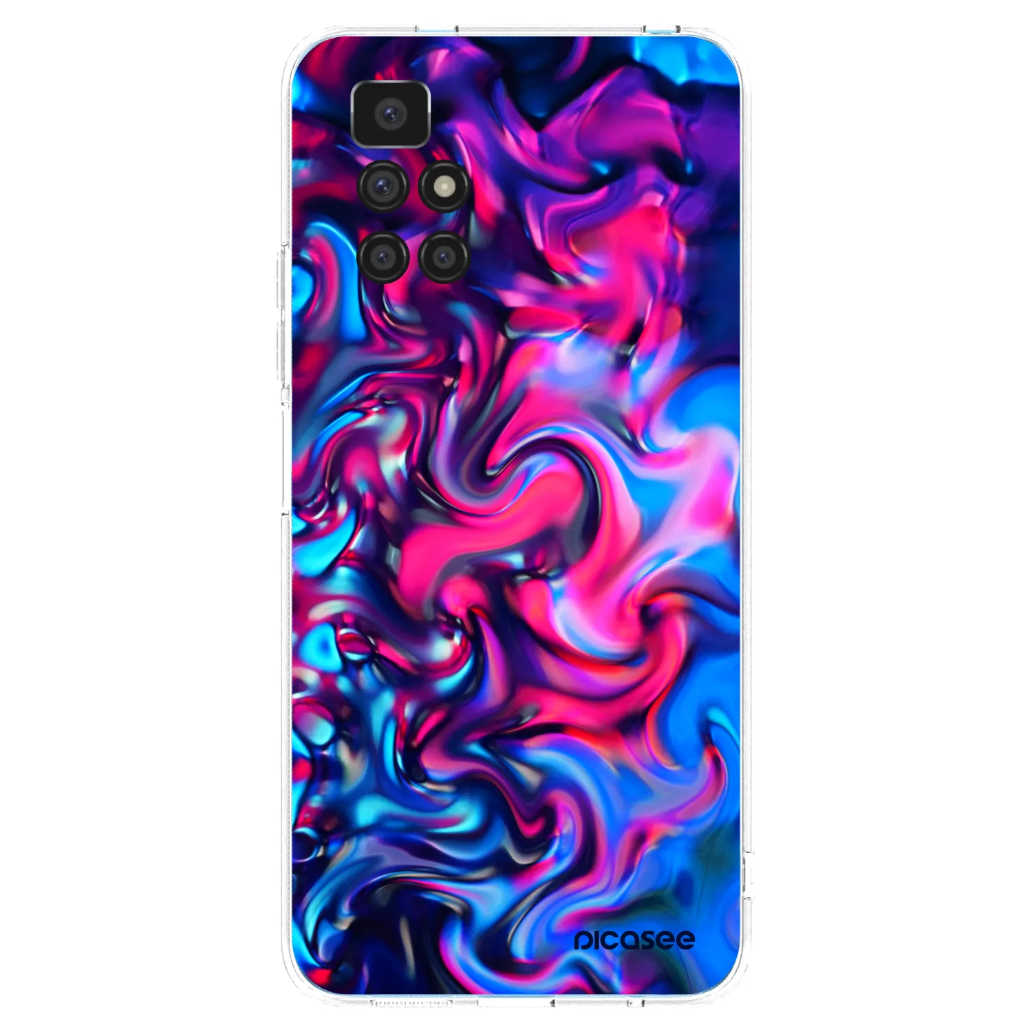 Picasee átlátszó szilikon tok az alábbi mobiltelefonokra Xiaomi Redmi 10 - Redlight