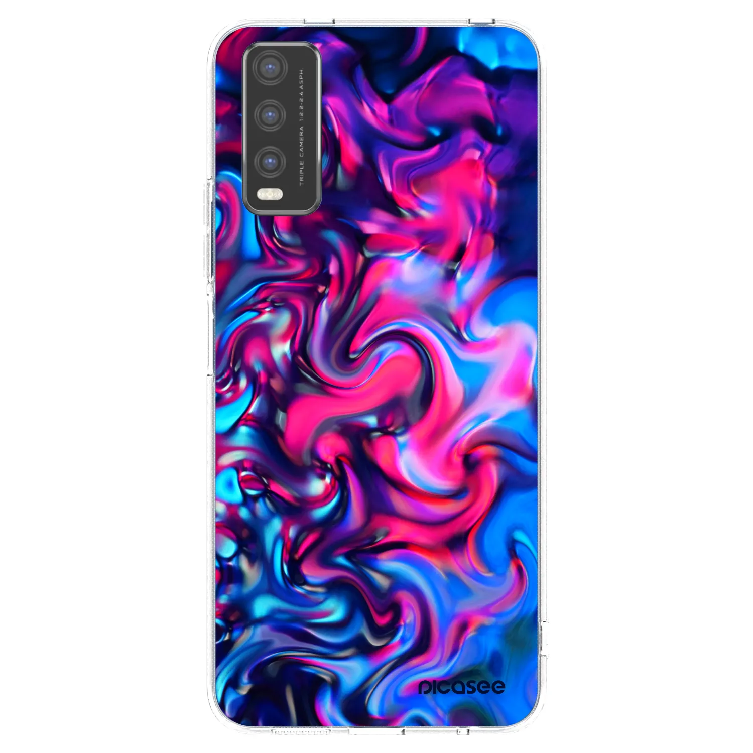 Picasee átlátszó szilikon tok az alábbi mobiltelefonokra Vivo Y20s - Redlight