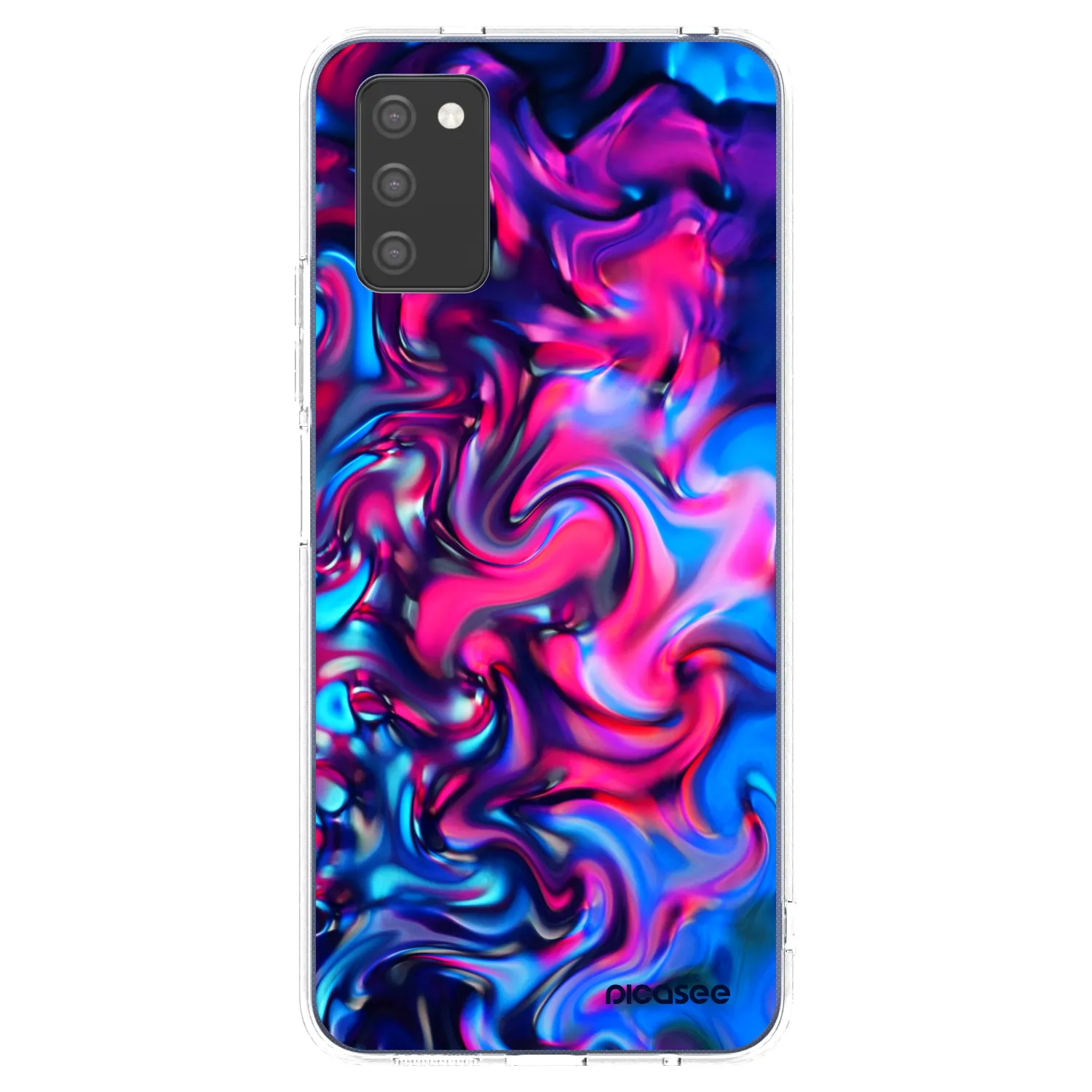 Picasee átlátszó szilikon tok az alábbi mobiltelefonokra Samsung Galaxy A03s A037G - Redlight