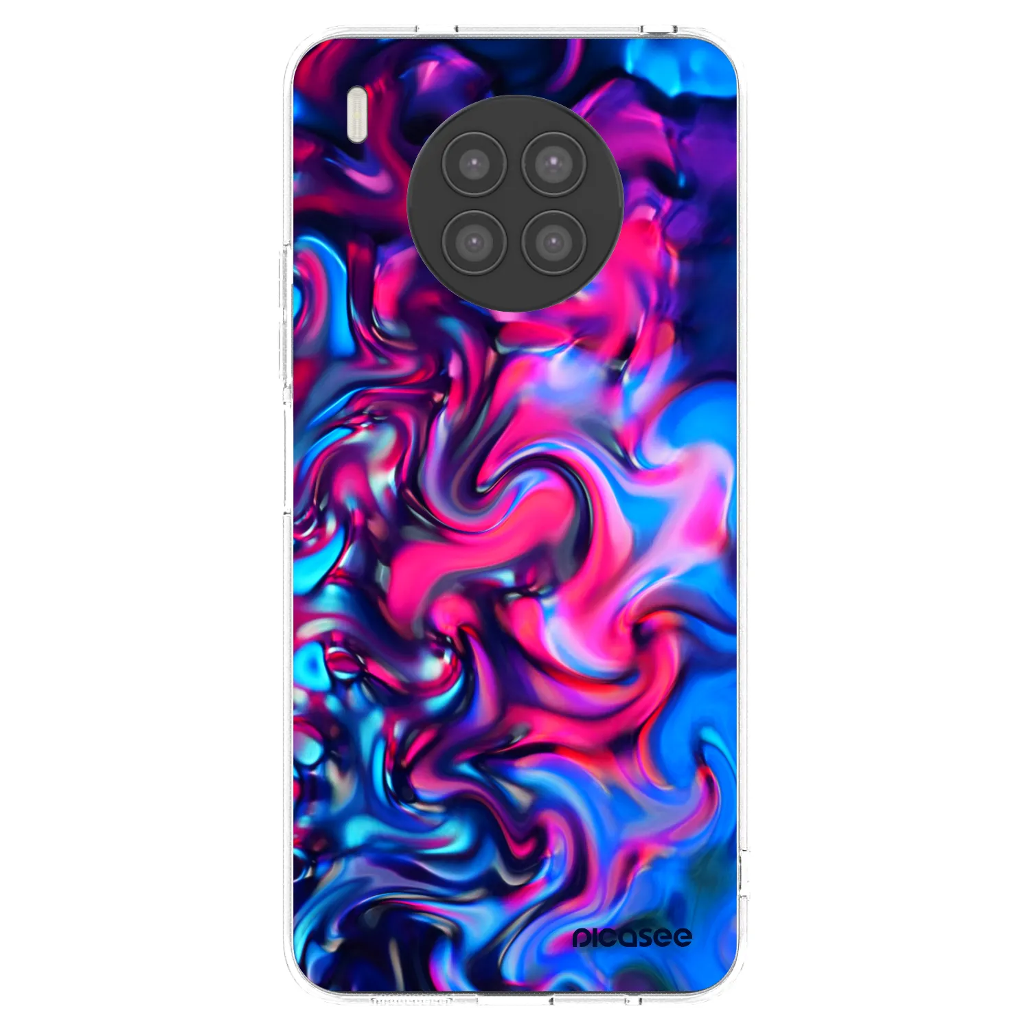 Picasee átlátszó szilikon tok az alábbi mobiltelefonokra Huawei Nova 8i - Redlight