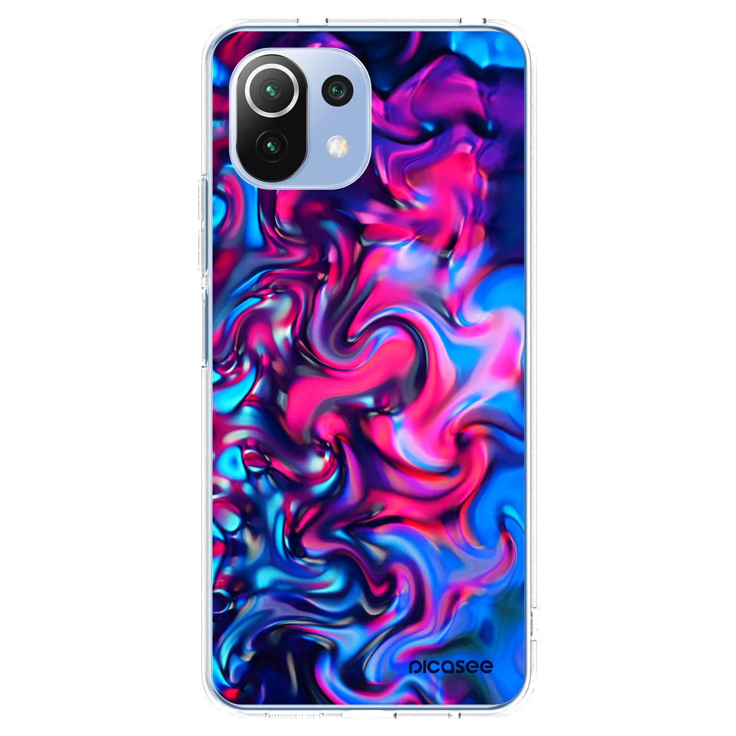 Picasee átlátszó szilikon tok az alábbi mobiltelefonokra Xiaomi 11 Lite 5G NE - Redlight