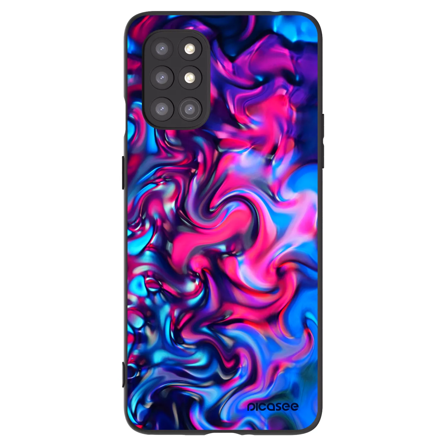 Picasee fekete szilikon tok az alábbi mobiltelefonokra OnePlus 8T - Redlight