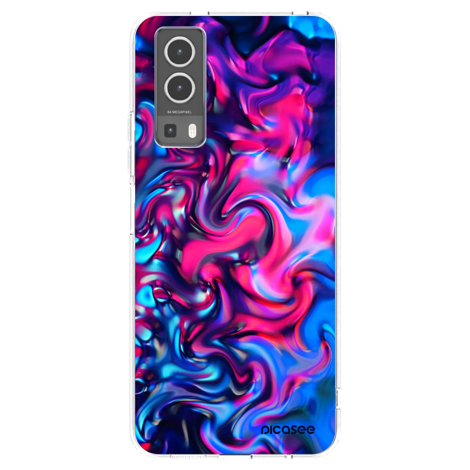 Picasee átlátszó szilikon tok az alábbi mobiltelefonokra Vivo Y72 5G - Redlight