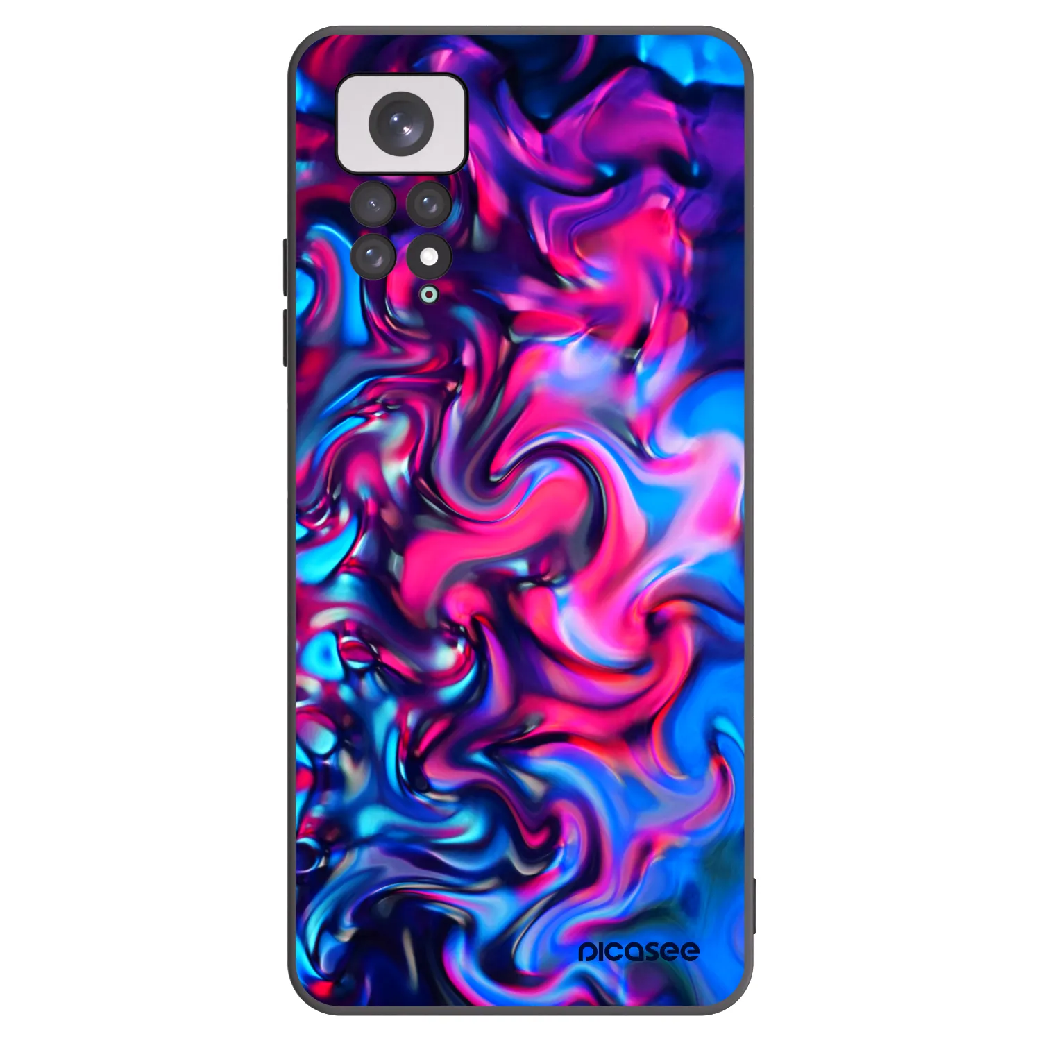 Picasee fekete szilikon tok az alábbi mobiltelefonokra Xiaomi Redmi Note 11 - Redlight