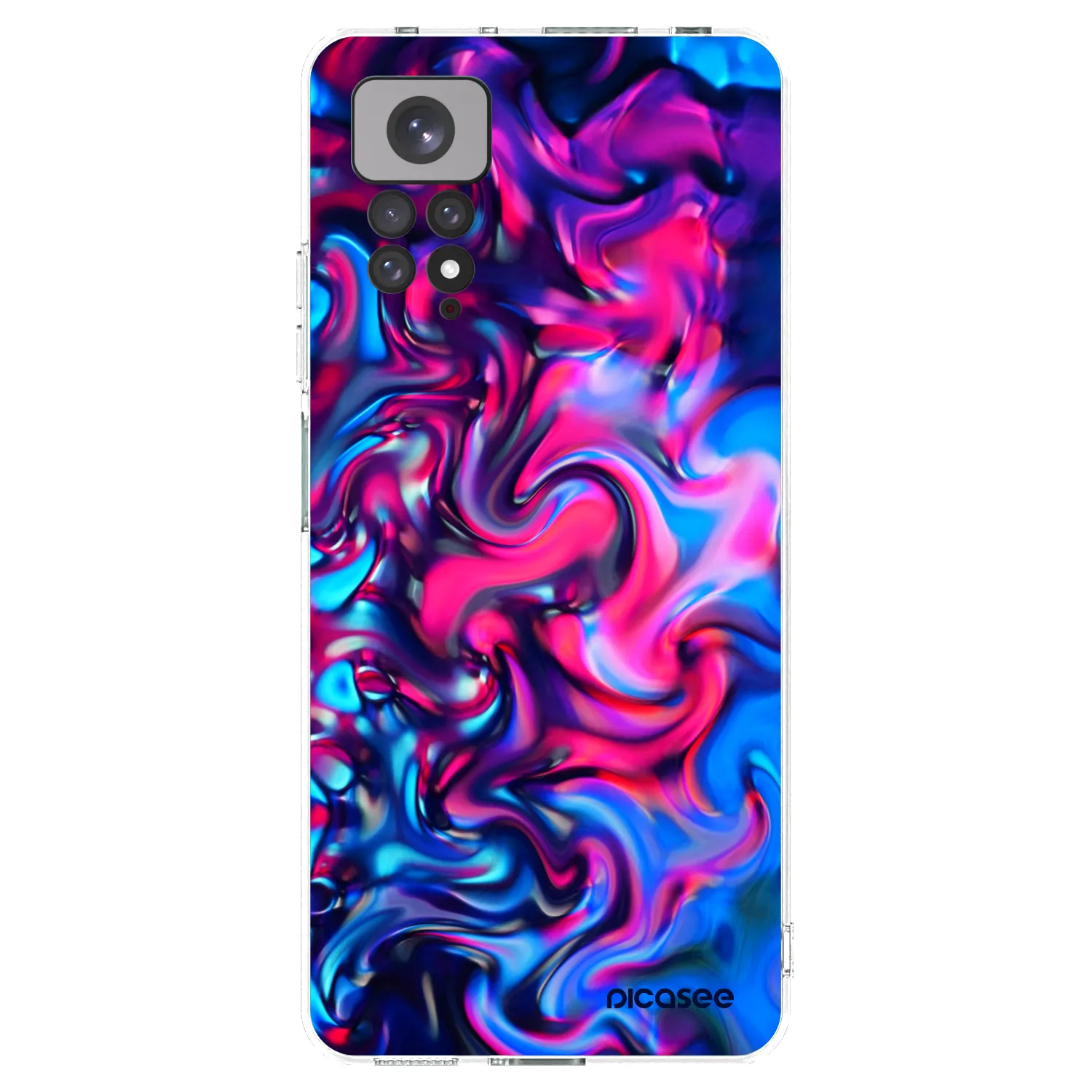 Picasee átlátszó szilikon tok az alábbi mobiltelefonokra Xiaomi Redmi Note 11 - Redlight