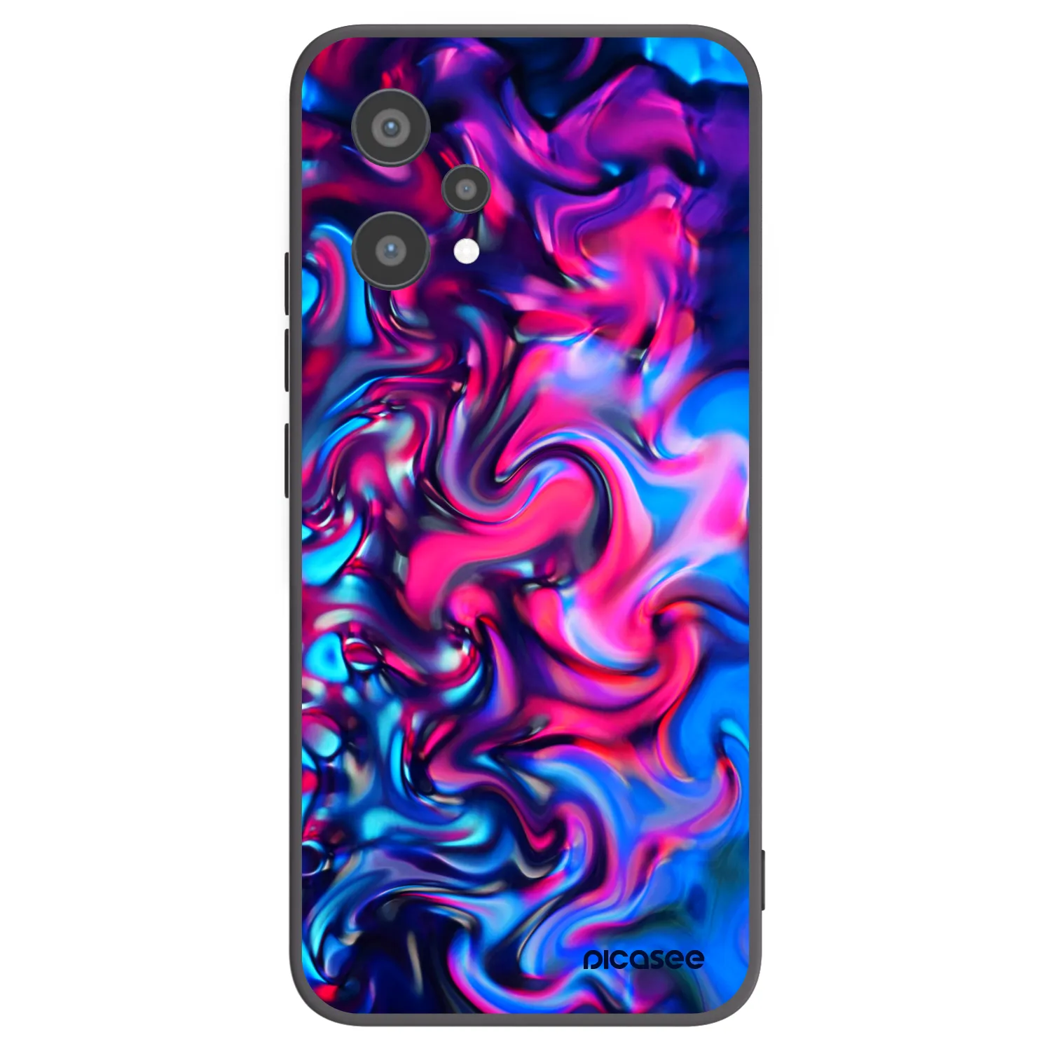 Picasee fekete szilikon tok az alábbi mobiltelefonokra Realme 9 Pro 5G - Redlight