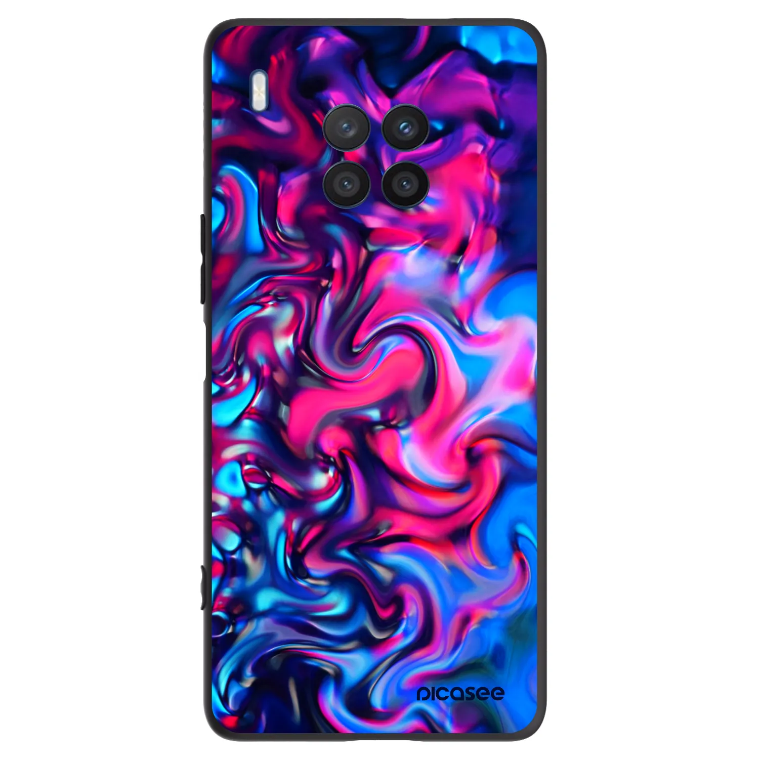 Picasee fekete szilikon tok az alábbi mobiltelefonokra Honor 50 Lite - Redlight