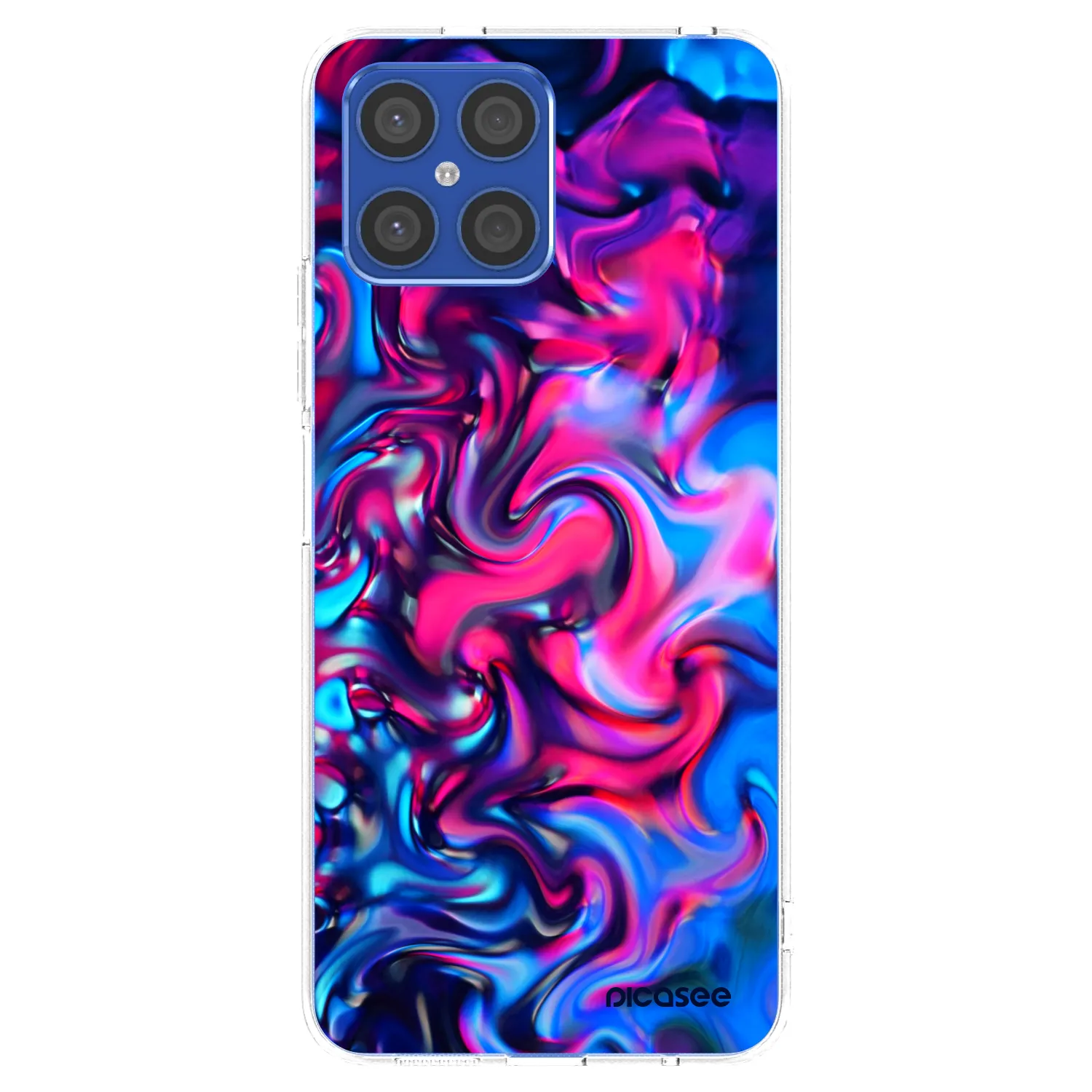 Picasee átlátszó szilikon tok az alábbi mobiltelefonokra Honor X8 4G - Redlight